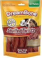 Vista 1 de DreamBone Twistz relleno de 10 unidades, masticables sin cuero crudo