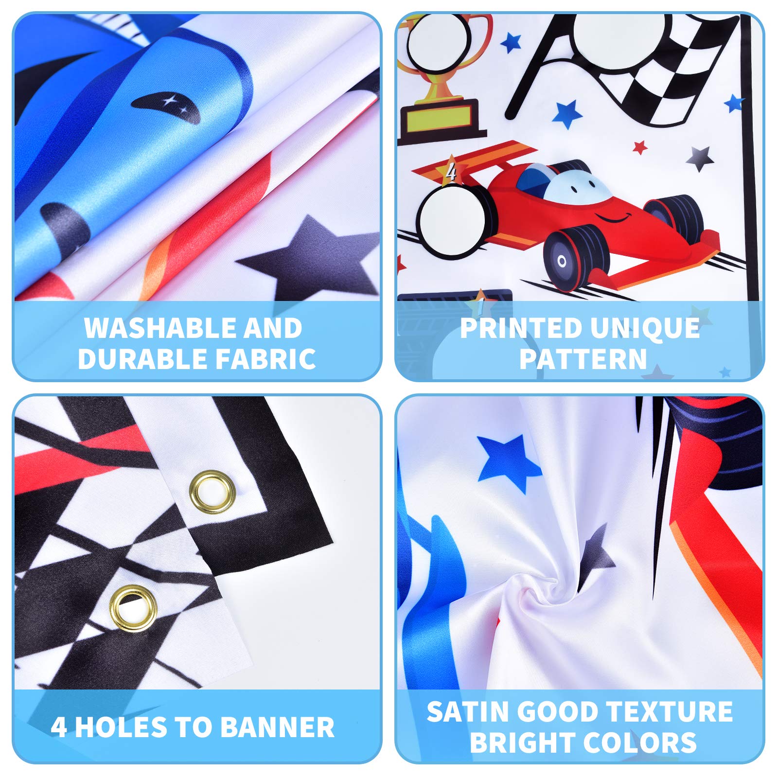 Buy Racing Car Toss Game Banner with 3 Bean Bags Race Car Theme Party Games Supplies for Kids