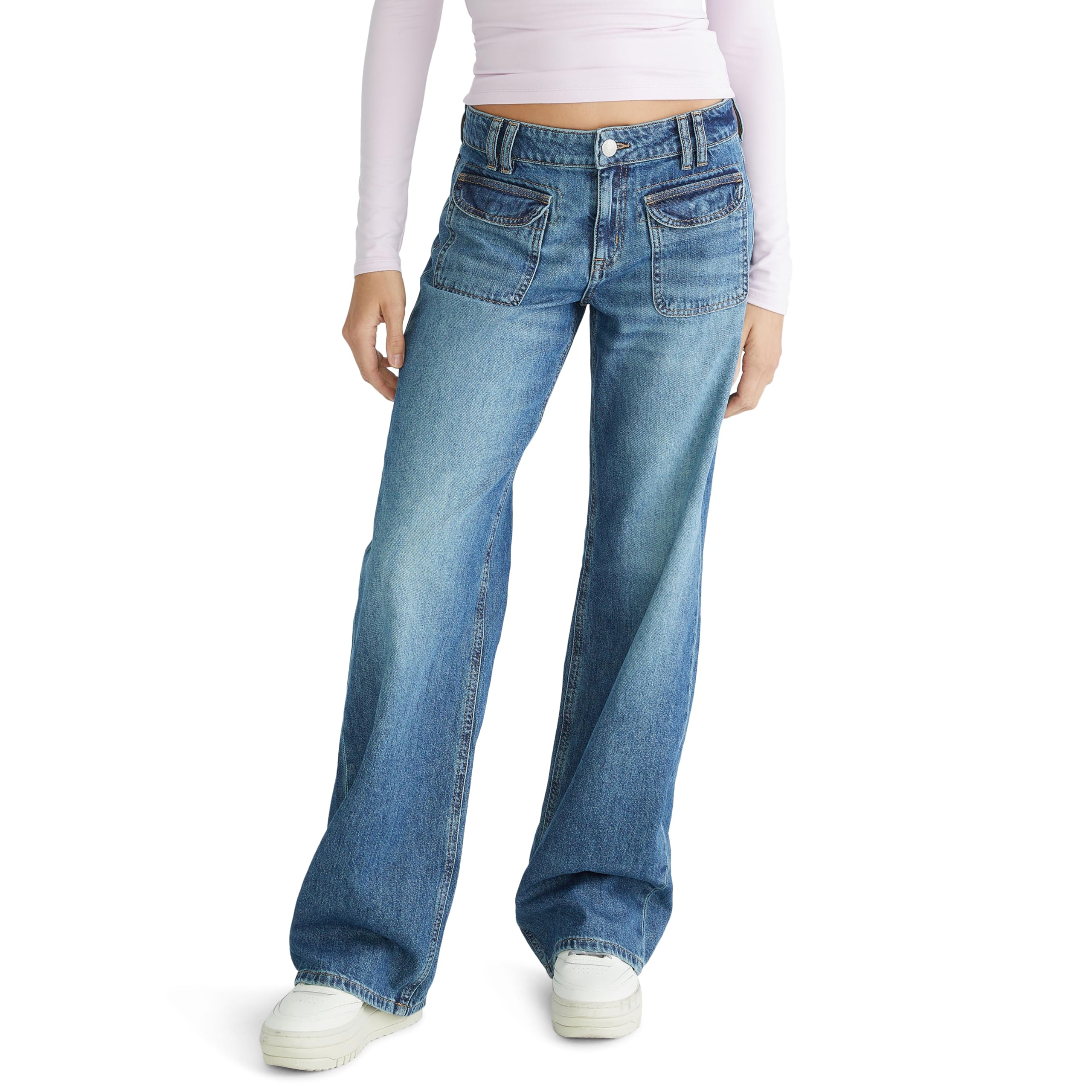 AEROPOSTALE Low-Rise Baggy Wide-Leg Jean