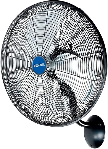 Global Industrial Ventilador oscilante industrial montado en la pared de 18", 4,550 CFM, 1/6 HP