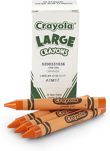 Miniatura 1 de Crayola Crayones grandes naranja herramientas de arte para niños 12 unidades