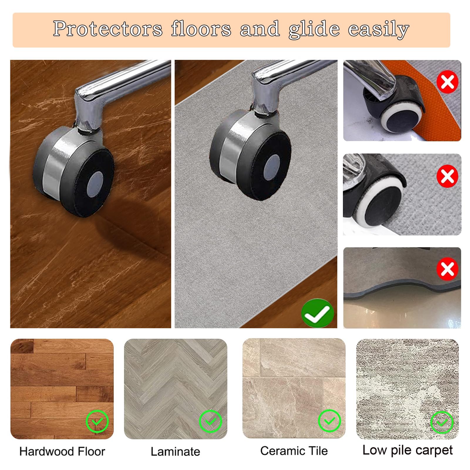 Alfombra Protectora Suelo Silla Ruedas Alfombrilla Protectora Suelo para Silla de Oficina 60 x 110 cm Alfombrillas Silla Gaming Grande Alfombras para Sillas Multifuncionales para Oficinas el Hogar