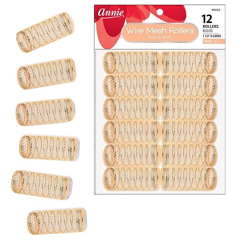 Annie 1-1/2 XL Wire Mesh Hair Rollers - 12 Pcs. by Annie - X Large