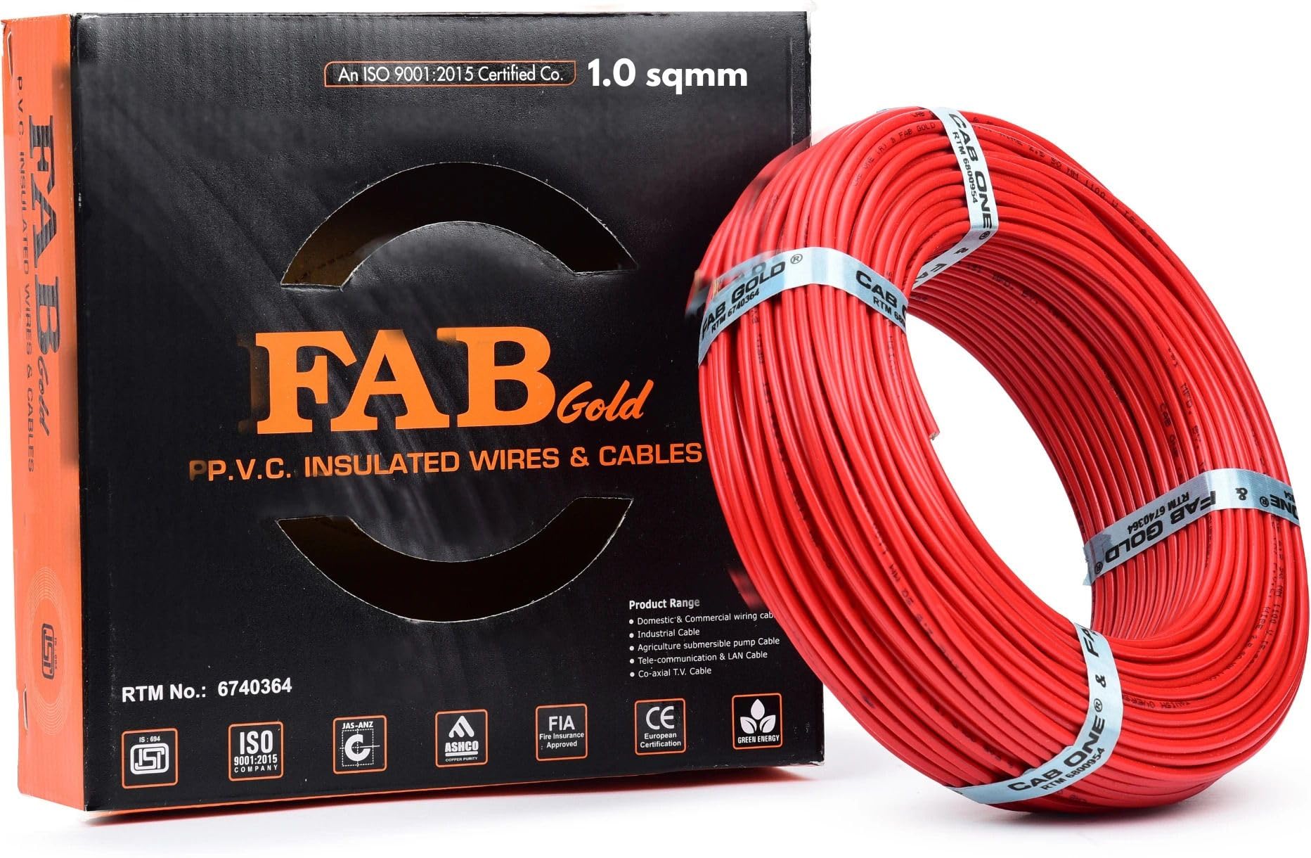 Red 1.5mm Electrical Wire - 90m, FR & Lead-Free -23 Red 1.5mm Electrical Wire - 90m, FR & Lead-Free -23
