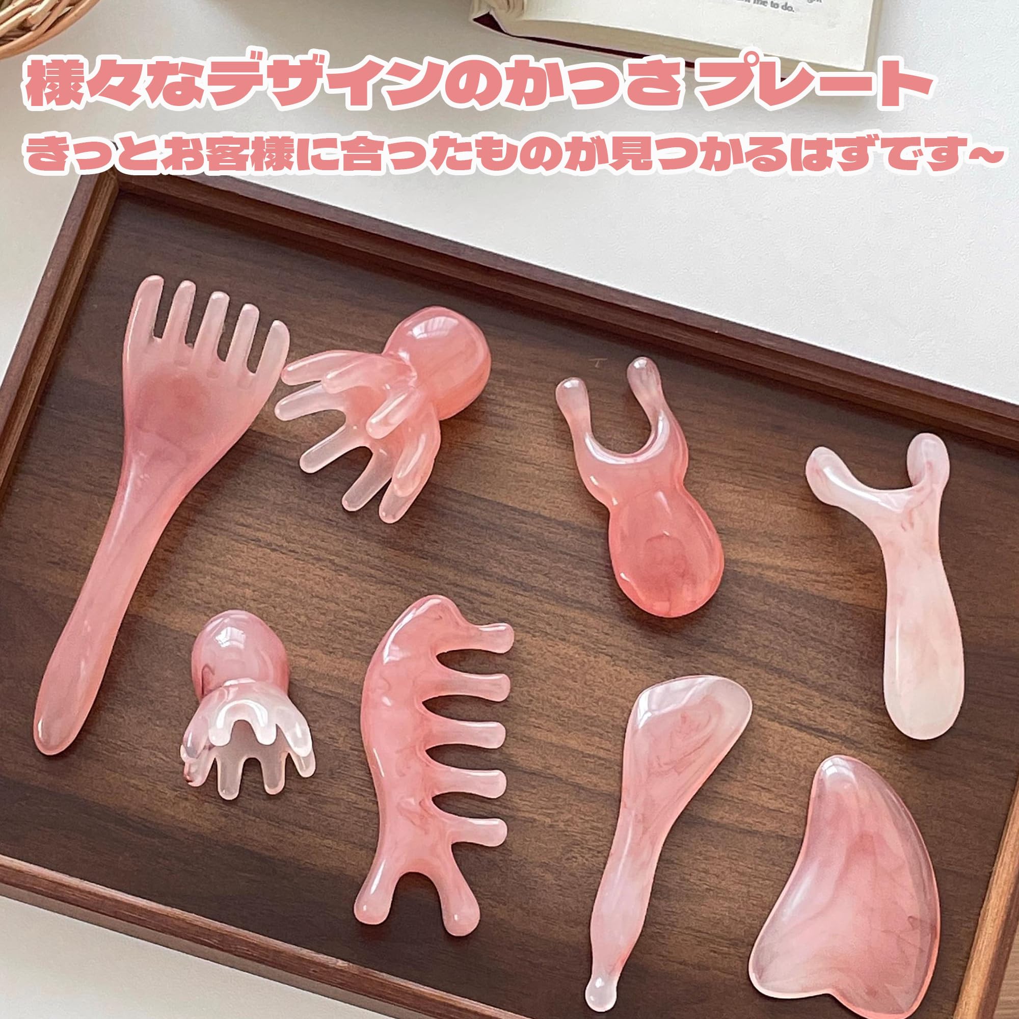 Amazon.co.jp: DELUXEFOX 2in1 カッサ 顔 かっさ プレート 顔 くし型