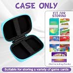 Cas de jeux de cartes de voyage compatible avec jeu de cartes, cas de cartes compatible avec UNO Case de carte, étui de carte à jouer, titulaire de carte de jeu (sans compter les cartes) (bleu)