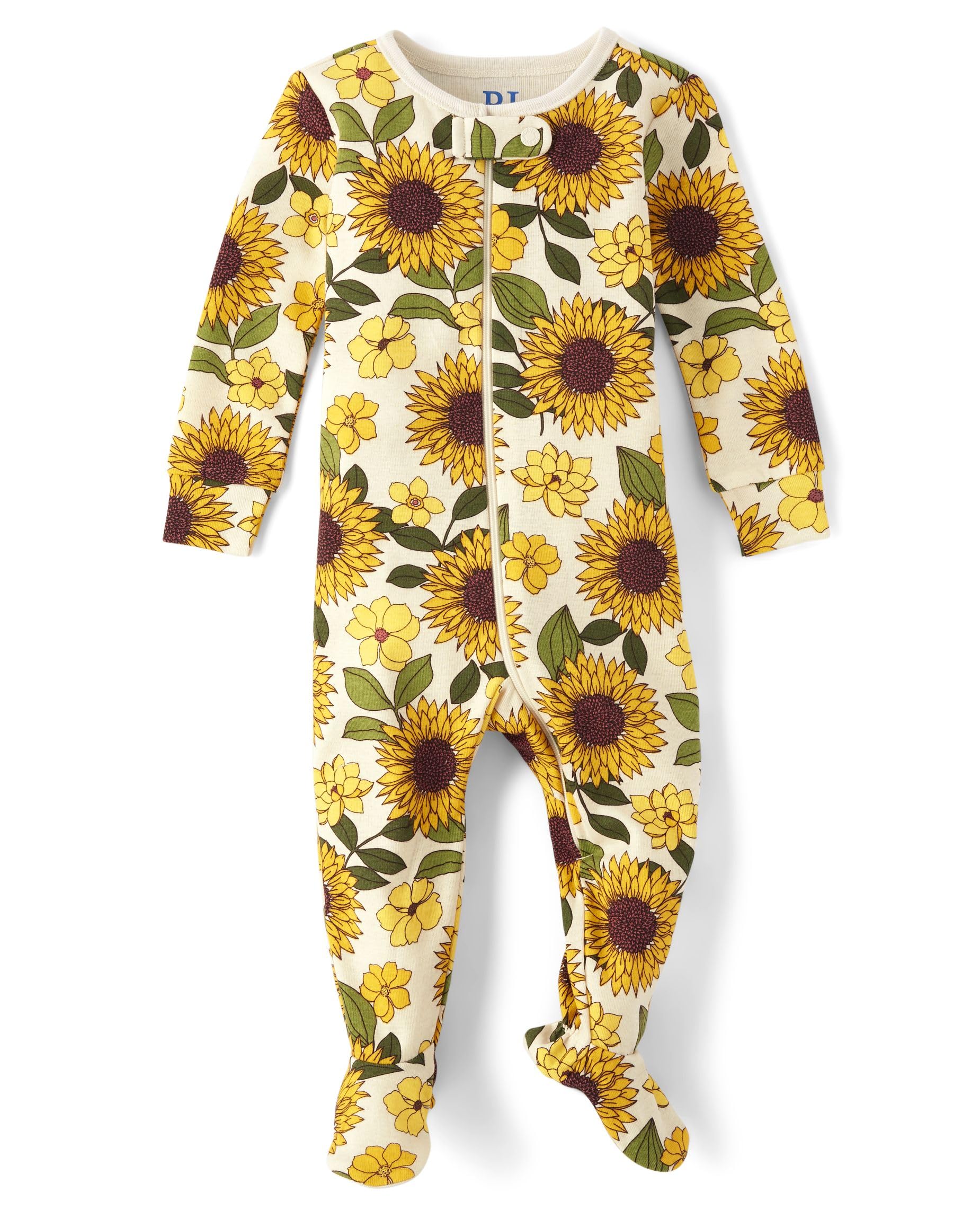 Children's Place Long Sleeve 100% Cotton Footed Pajama