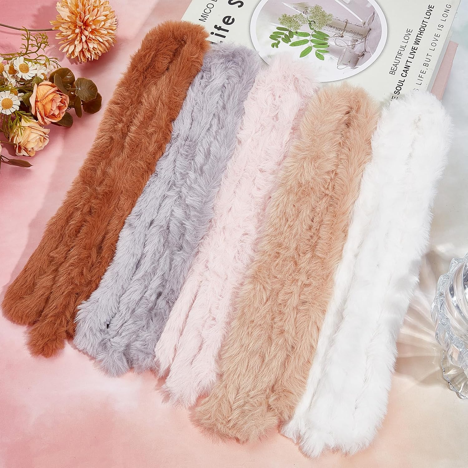 NICENEEDED 16 Pcs Extra Thick Pipe Cleaners Craft Supplies Kit, Jumbo Fur Pipe Cleaner Fluffy Pipe Cleaners Kit, Chenille Stems Cleaner for DIY Art Decorative Projects