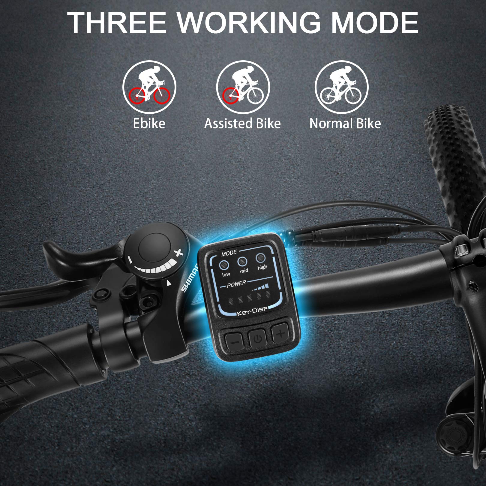 VIVI Electric Bike 26" Electric Mountain Bike, 350W/500W Ebike for