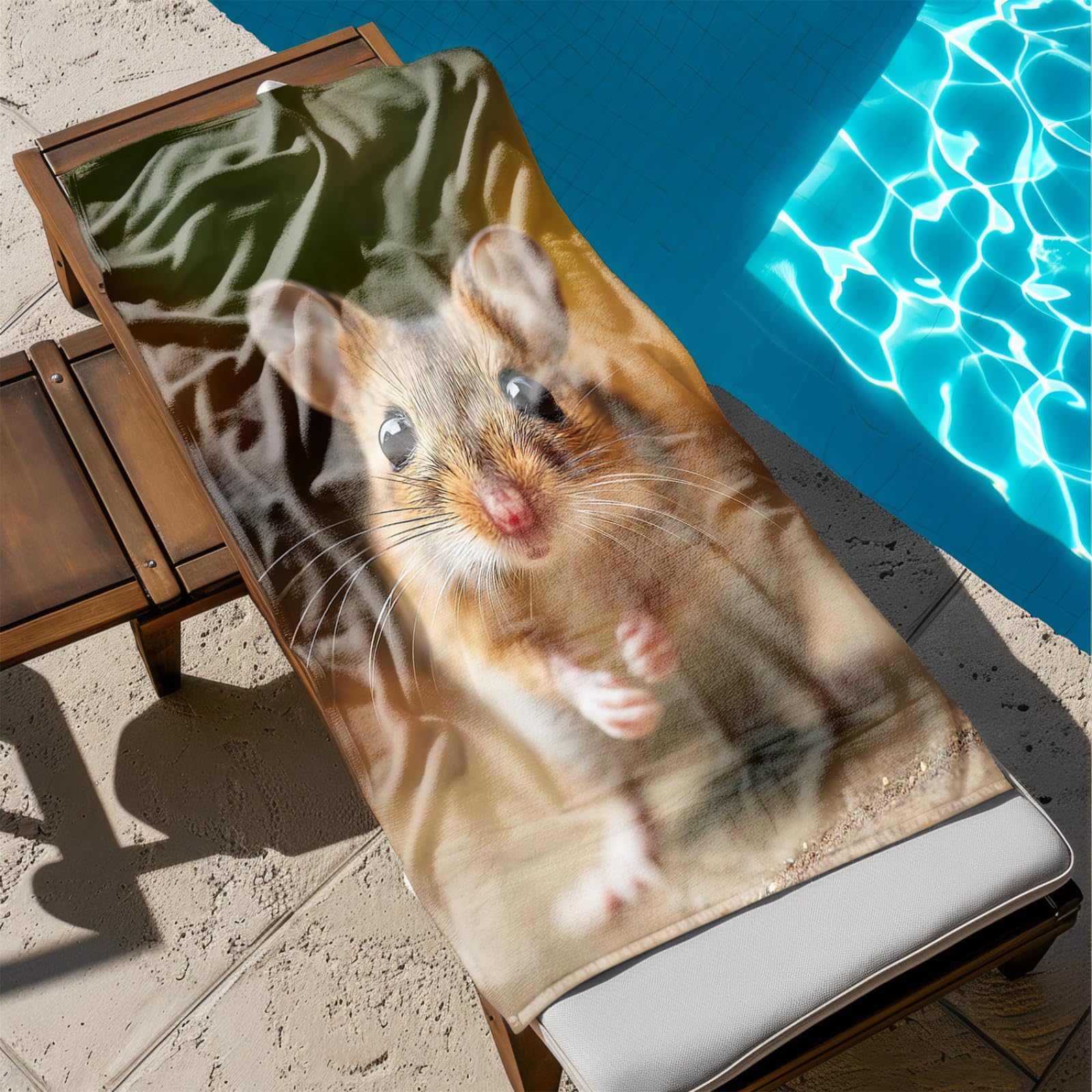 Générique Serviette Microfibre Plage Animaux Bruns Mignons