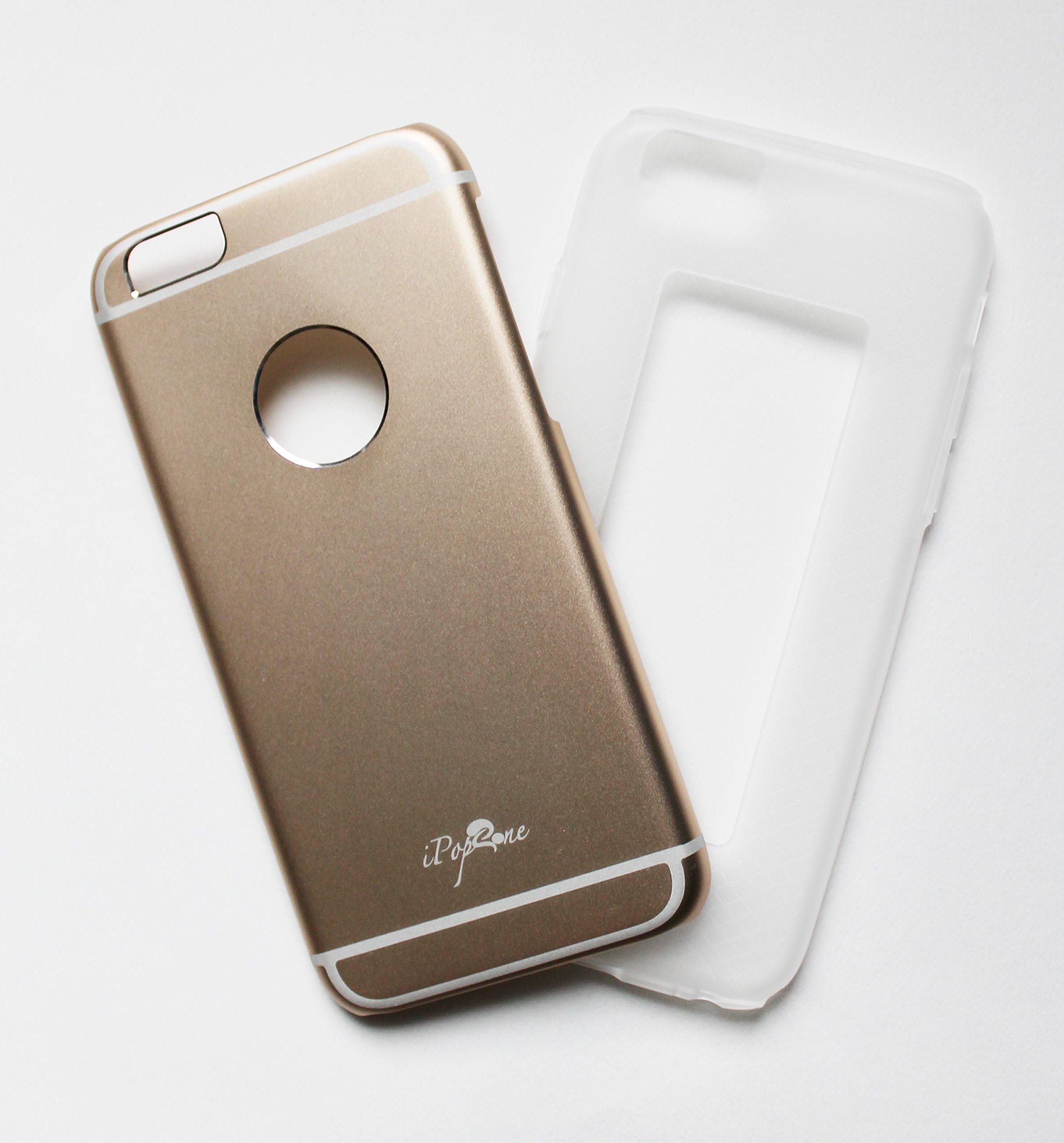 iPopOne iPhone 6/6s Case, CazeIT [Full Magnesium Aluminum Alloy Back Case + TPU Insert] 4.7 Inch [Gold] 2 in 1 Luxury Design Ultra Thin Slim Durable Solid Metal Protective Case for All Occasions