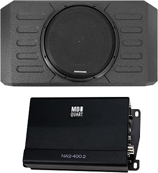 STINGER TXJWB12 Loaded 12" Tailgate Sub Enclosure w/MB Quart NA2-400.1 Nautic Amplifier Compatible with Jeep Wrangler JK/JKU, JL/JLU