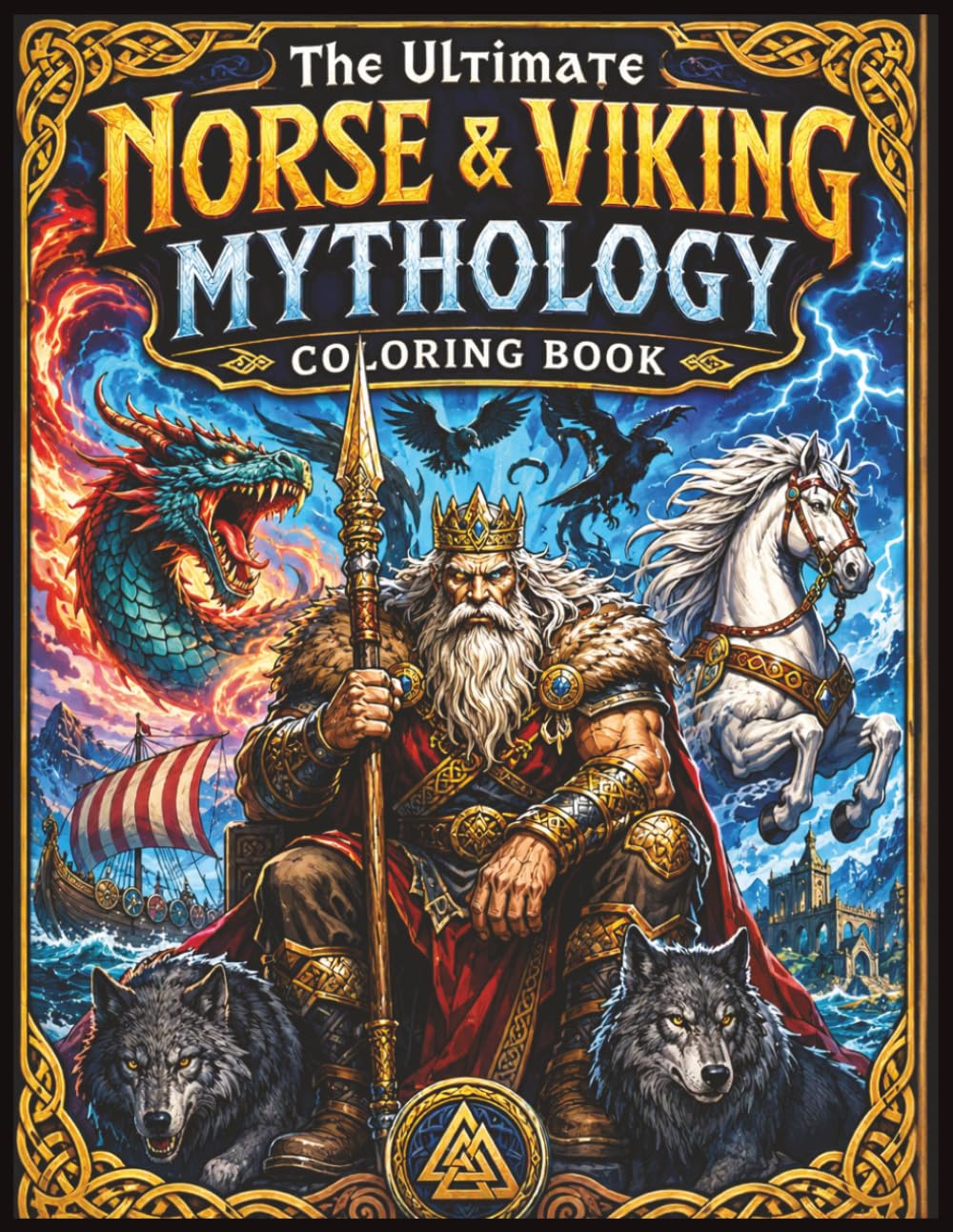 The Ultimate Norse & Viking Mythology Coloring Book
