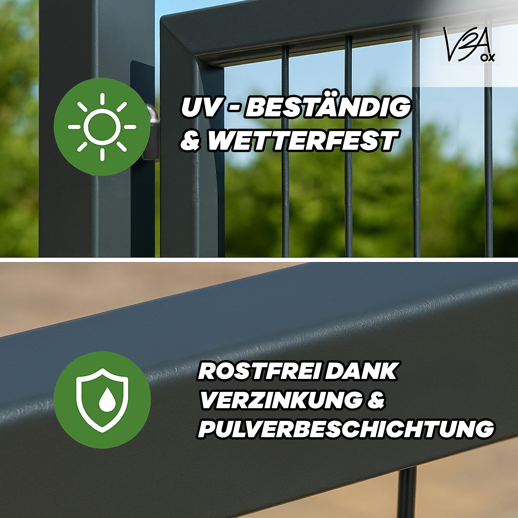 Gartentor Tor für Gartenzaun Zaun 160 cm hoch Gartentür aus Metall für Stabmattenzaun Abschließbar inkl. Pfosten Anthrazit