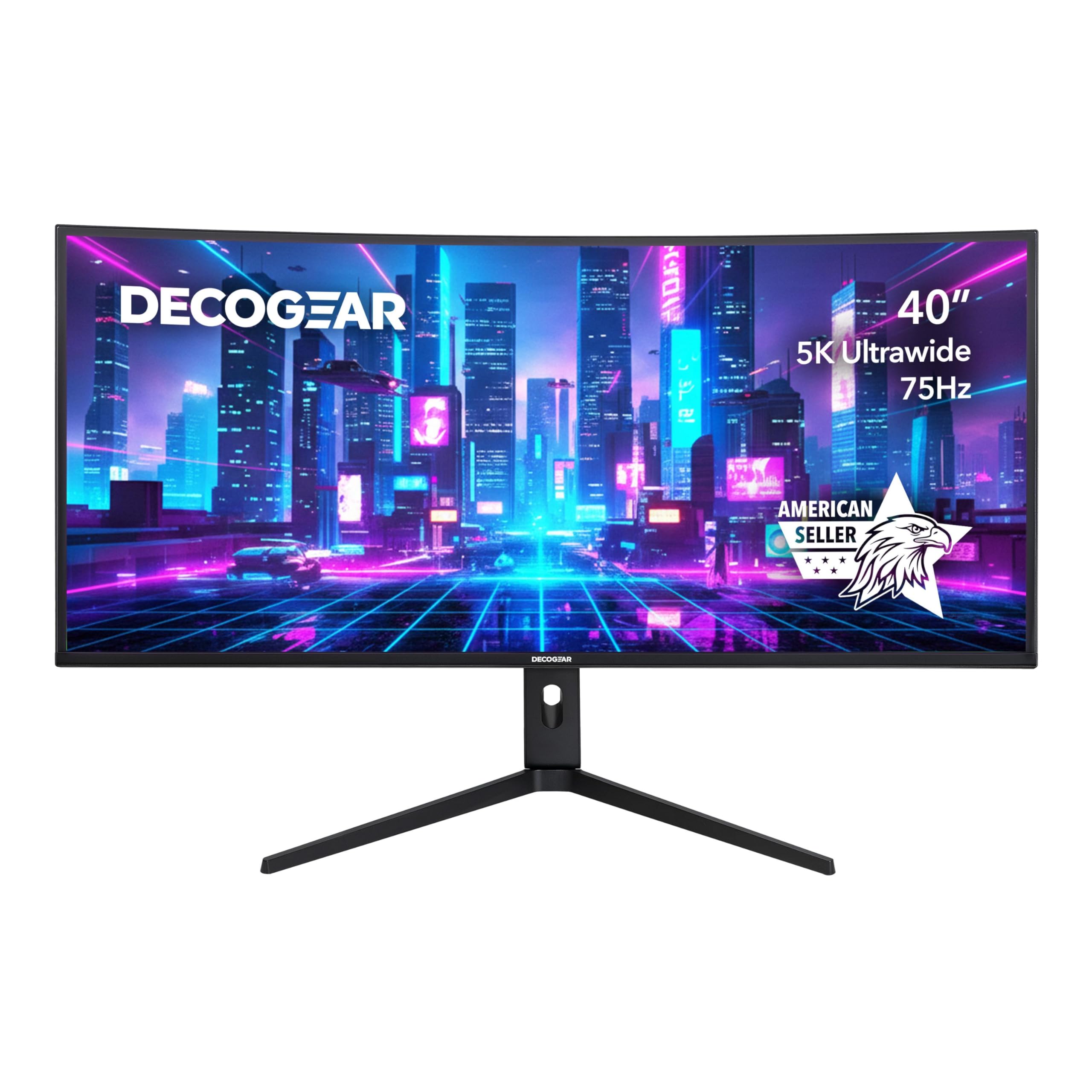 - Deco Gear 40” 5K UltraWide Monitor (5120×2160), IPS, HDR10, 21:9, 100% sRGB / 96% DCI-P3, USB-C, HDMI, DP, PIP/PBP, Adaptive Sync - Pro Color Accuracy for Creators & Multitasking - American Seller