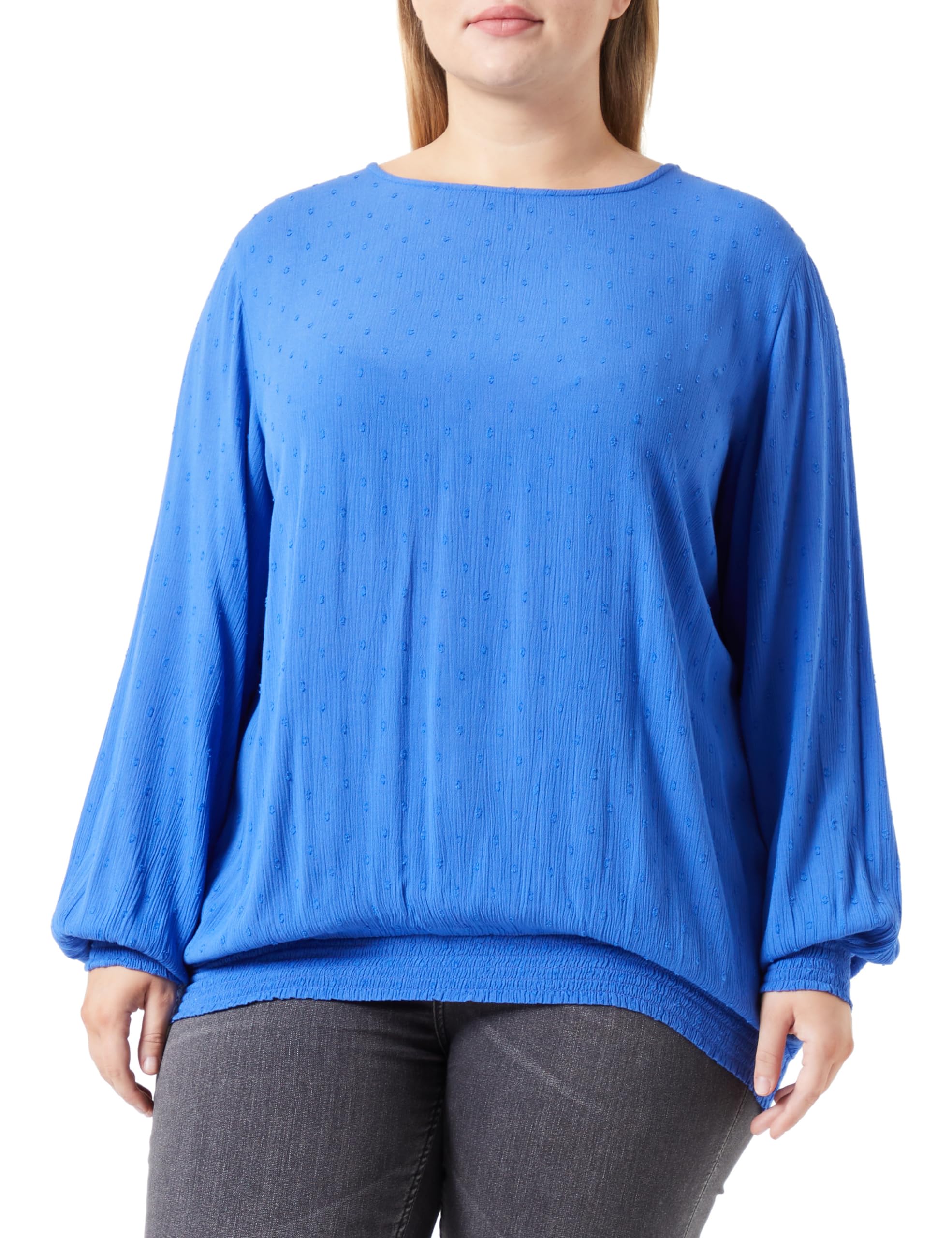 ONLY Carmakoma Caradana L/S Smock Top Wvn Blusa de Manga Larga para Mujer