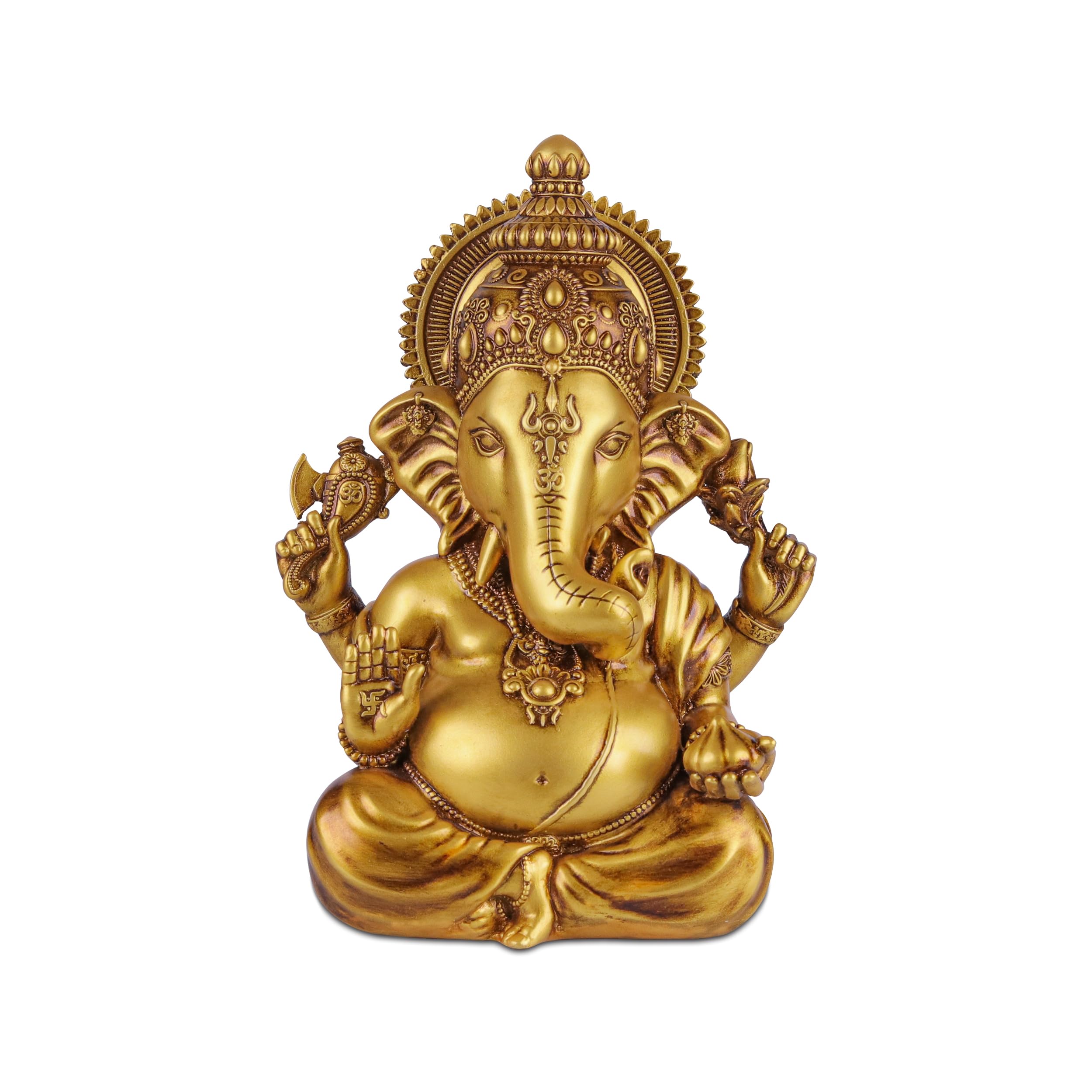 Artarium Ganesha Statua Ganesha na deskę rozdzielczą samochodu, dekoracja pokoju, żywica, Vighnaharta, Ganesha, idol, dekoracja samochodu i domu, statuetka Ganesh Murti, na prezent dla kobiet