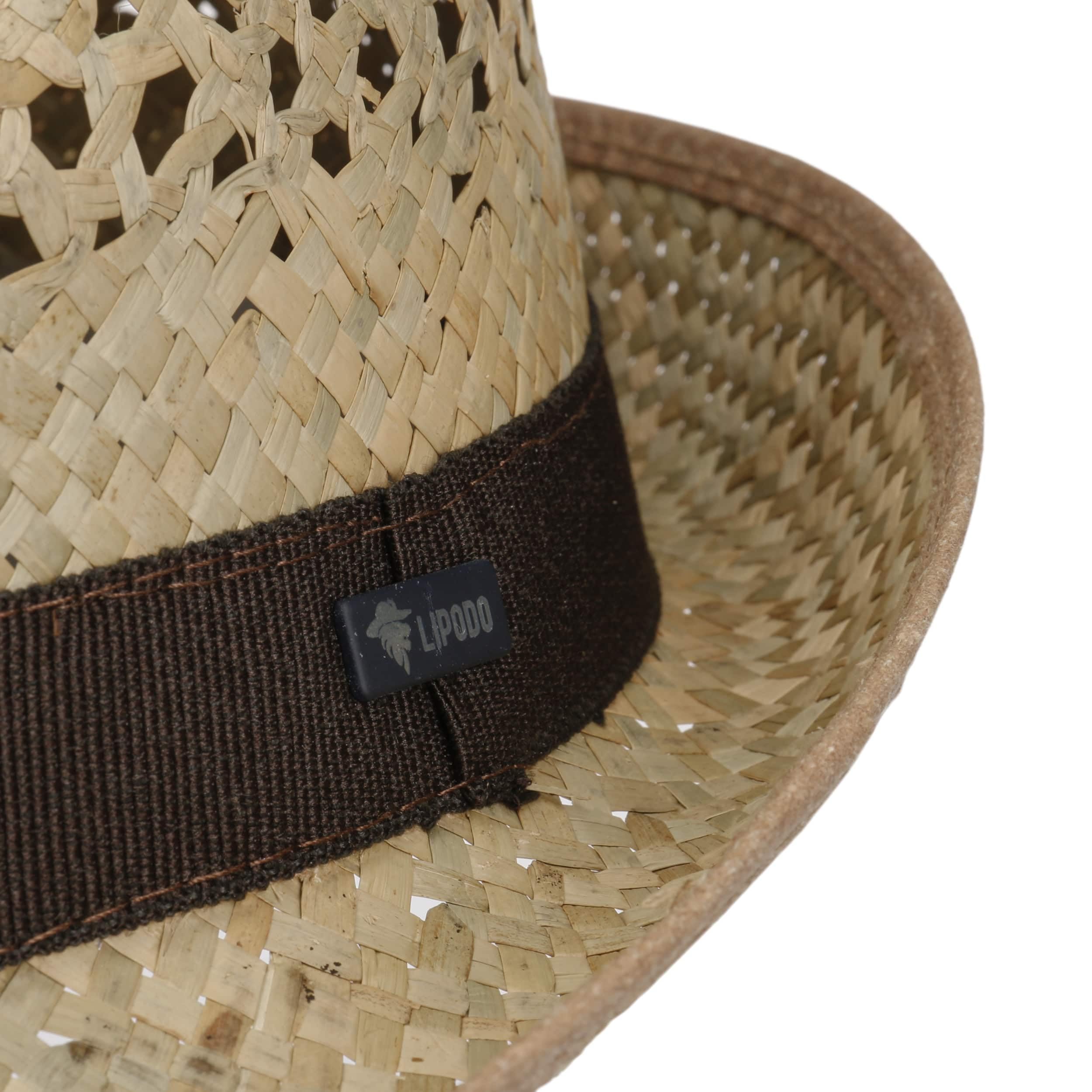 LIPODO Classic Trilby Sombrero de Paja Unisex Todo el ano