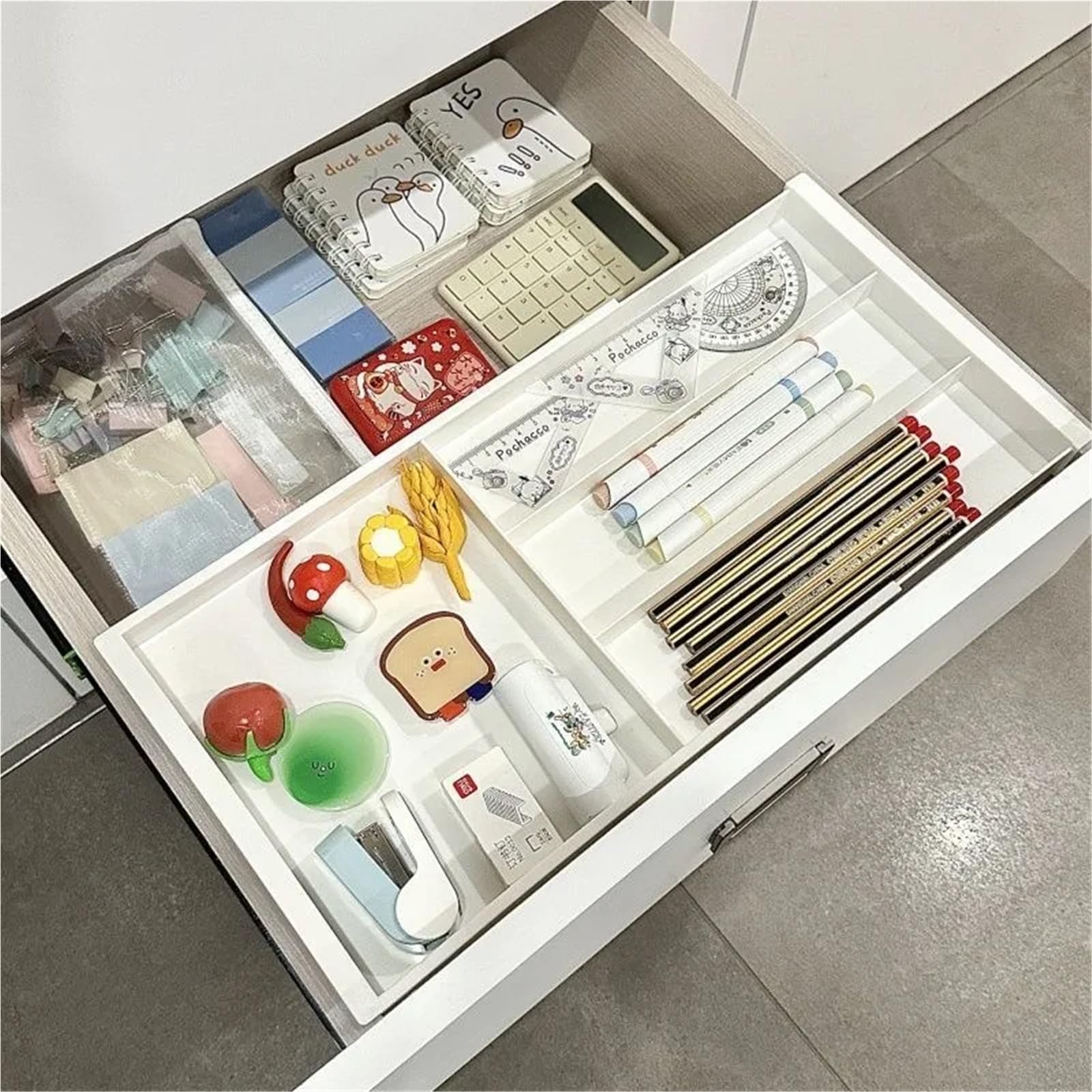 Cubertero Cajon Organizador de cajones for cubiertos, extensible, bandeja for utensilios cocina, ajustable for, soporte for