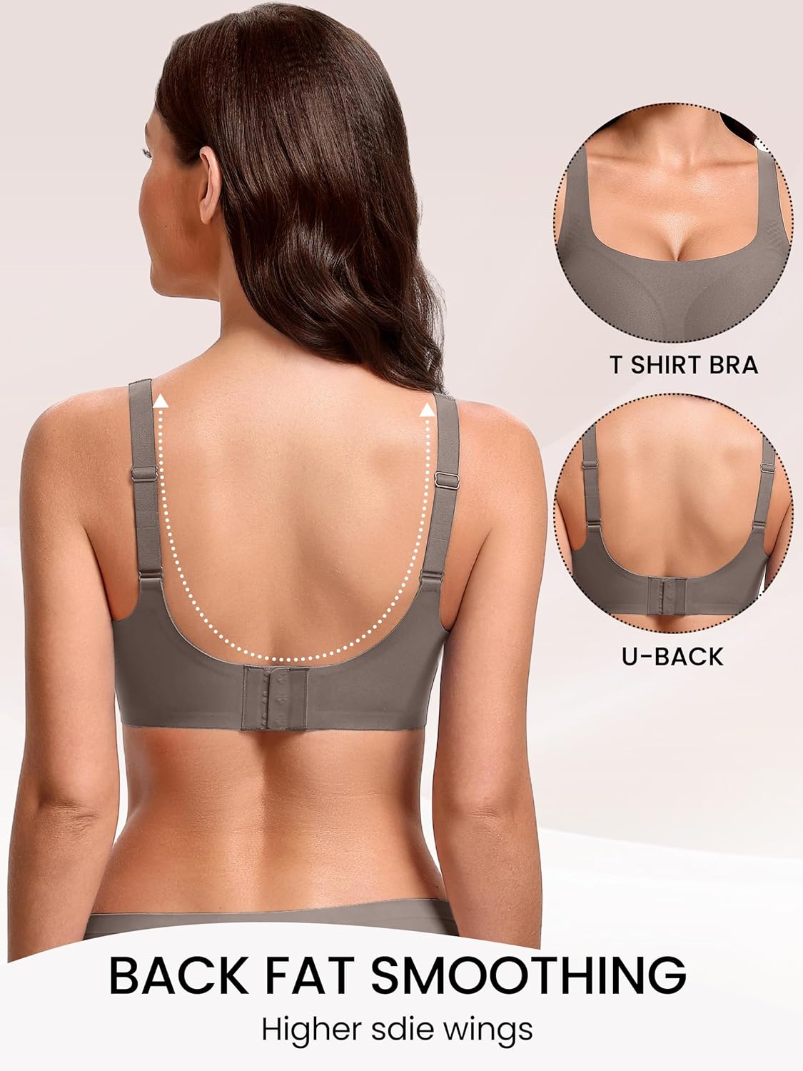 Avidlove Bras for Women Wireless Comfortable Bra Supportive No Underwire Bras Tshirt Push Up Bralettes Jelly Dot Seamless Bra - Image 3