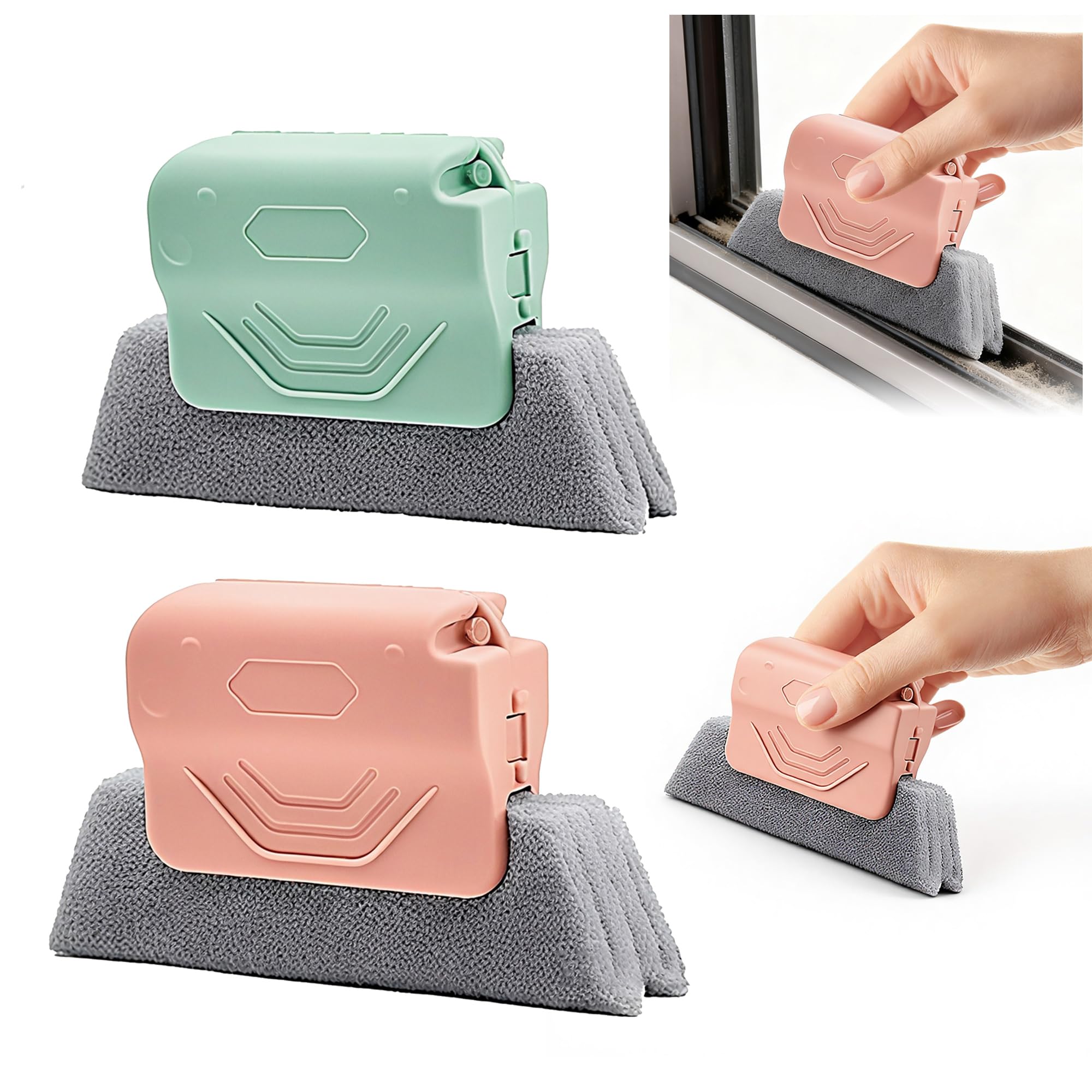 2026 New Magic Window Track Cleaner Window Groove Cleaning Brush Tools Set Sliding Door Sill Tile Lines Shutter