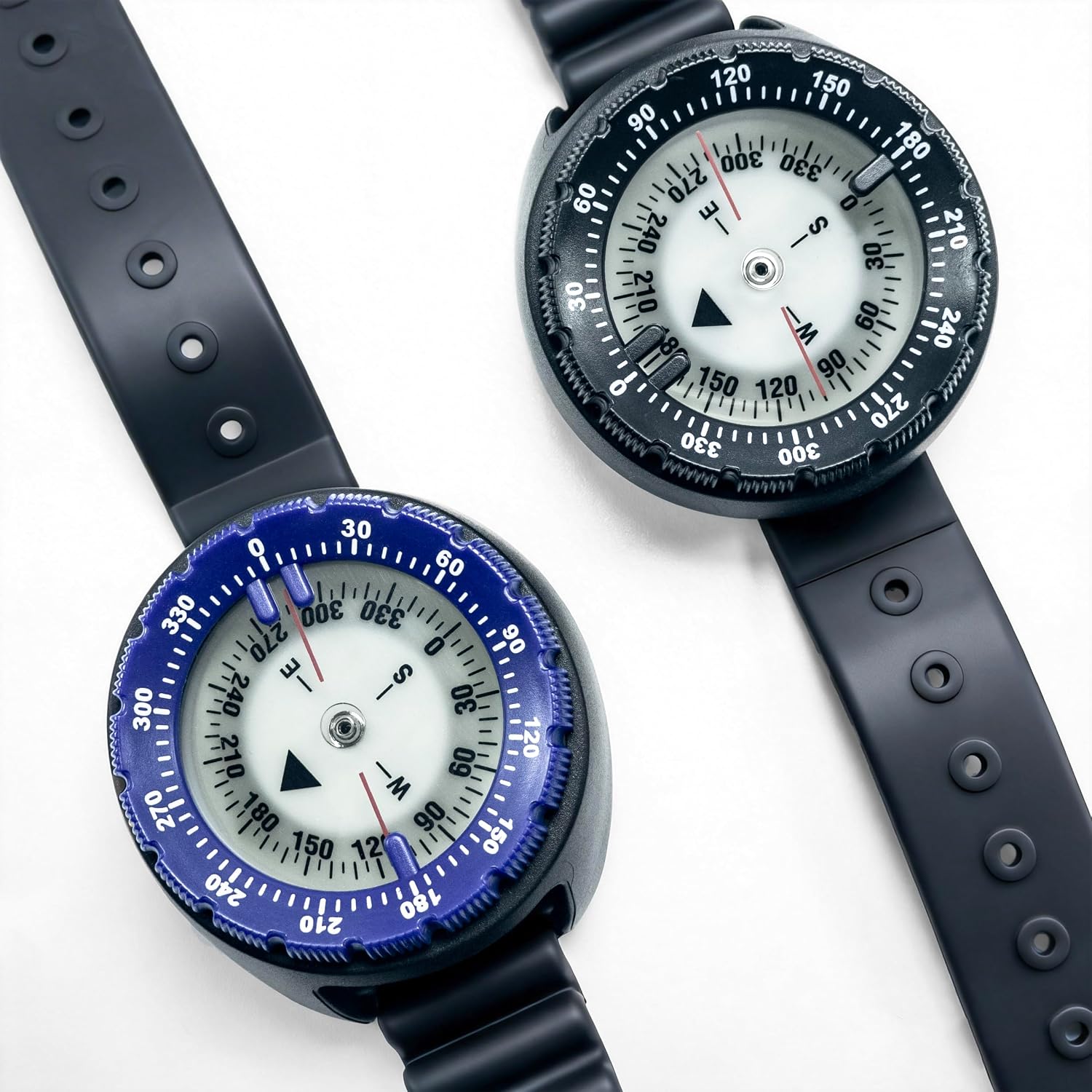 Scuba Compass Outdoor Waterproof Wrist Compass with Case for Outdoor Sports Diving Sailing Hiking Survival Emergency Scuba Diving Compasses 5ATM Dive with TPU Watchband