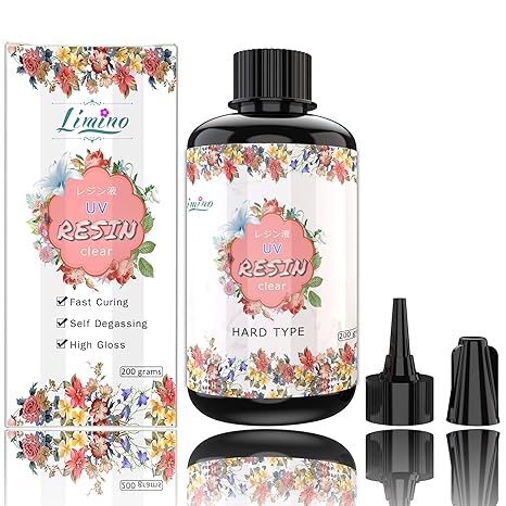 Crystal Clear Ultraviolet Curing UV Resin for DIY Jewelry Making - 200g