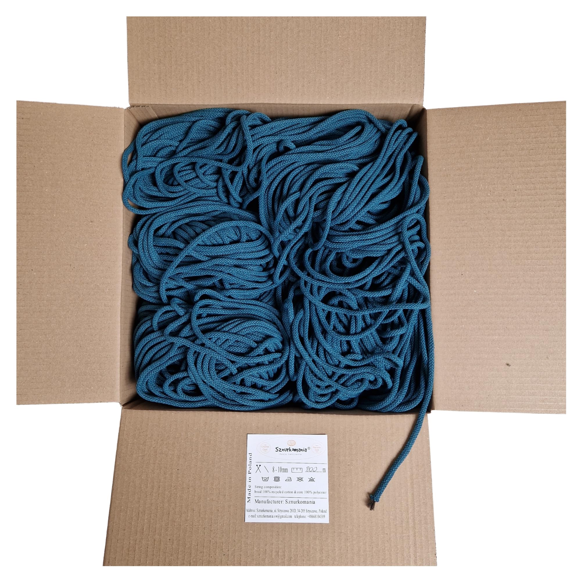 Fil de macramé tressé 5mm de qualité supérieure en bobine géante de 800 mètres