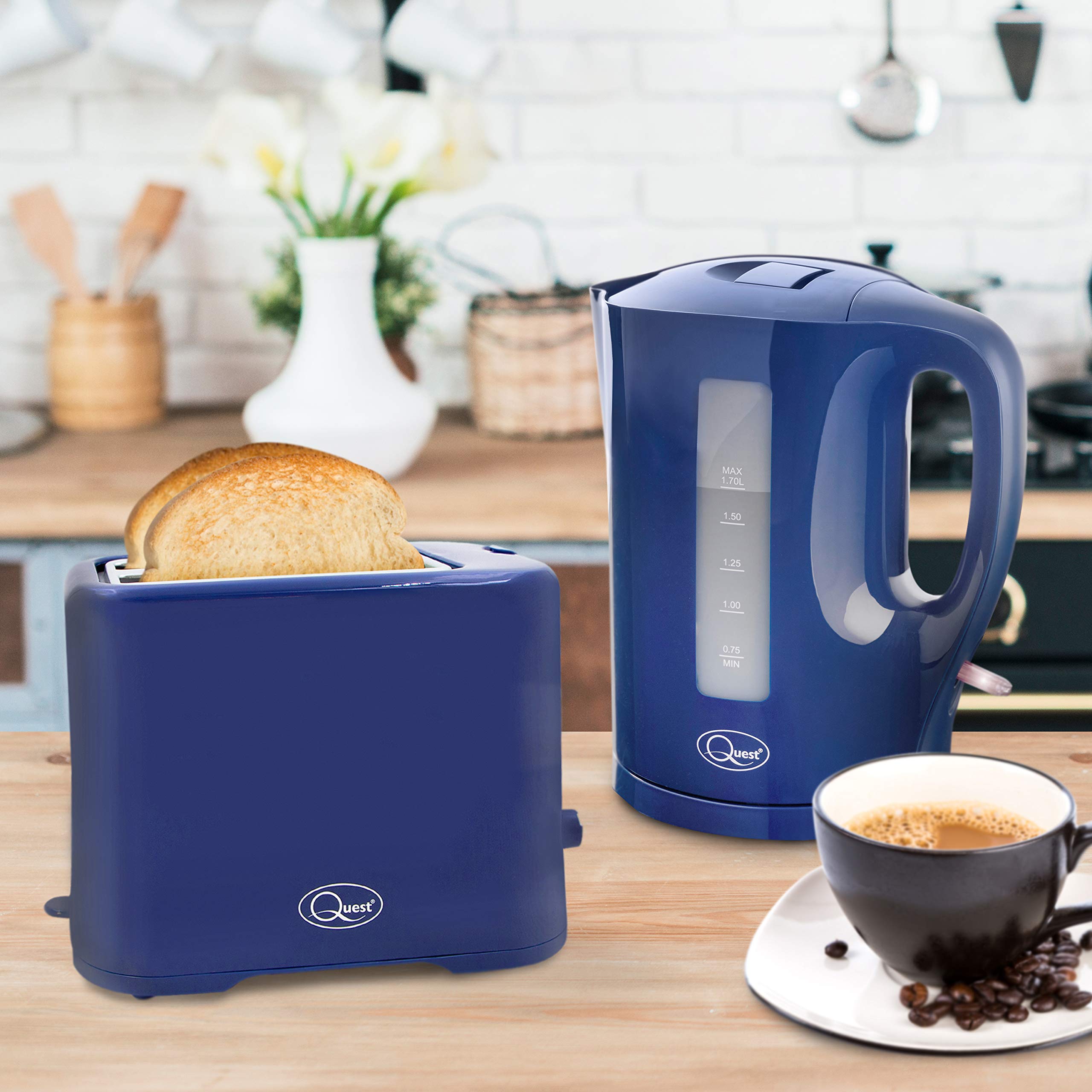 Blue Kettle Toaster Swan Nordic Blue Litre Cordless Kettle And