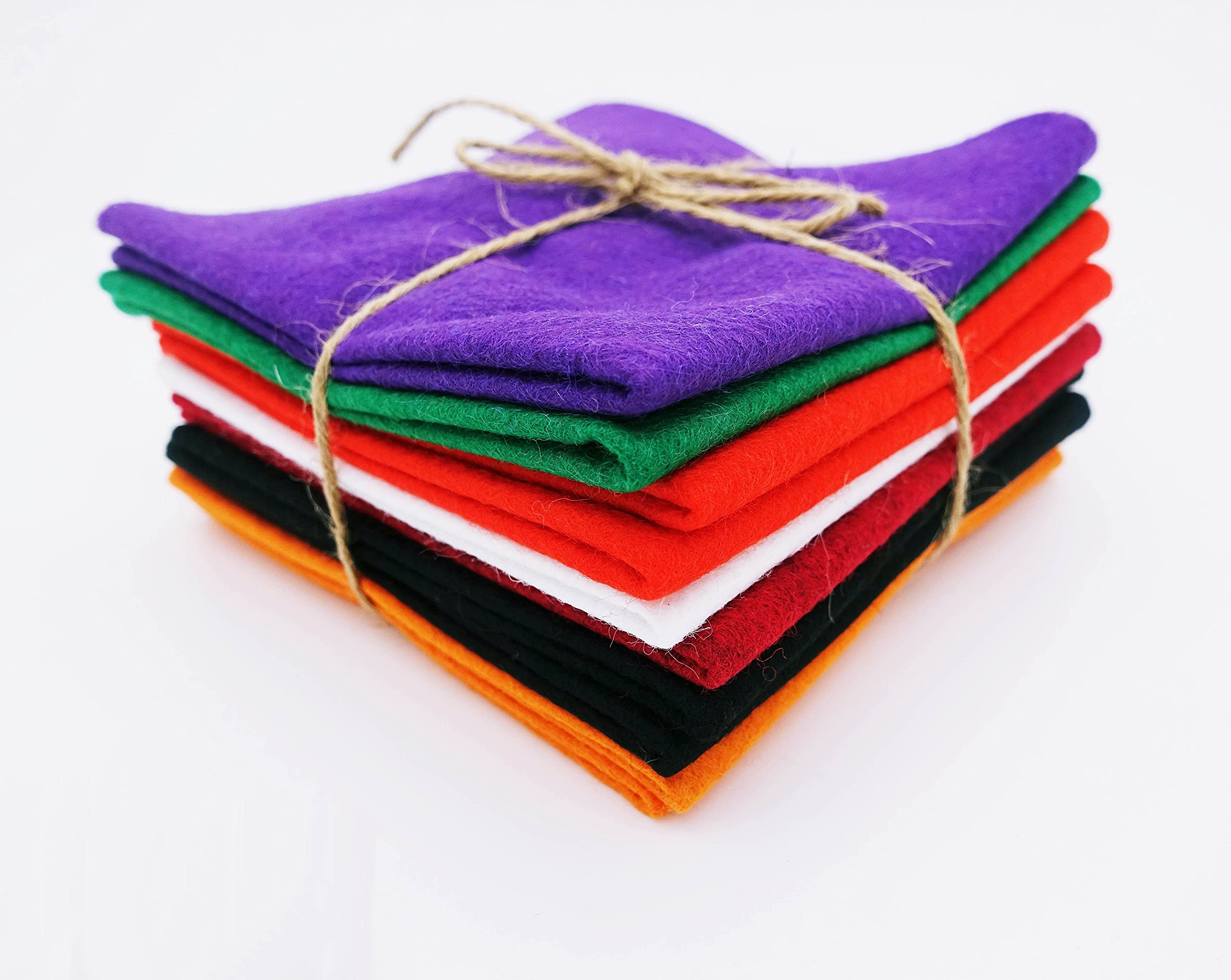 Wool Blend Craft Felt Square Colour Pack 9" / 22cm EN17 Standard 10 Pack (Halloween) โ image 1