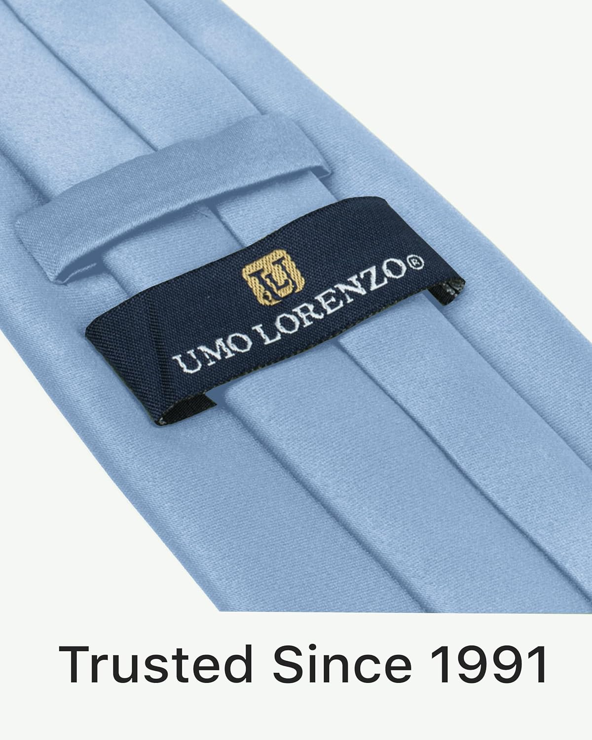 boxed-gifts Clip on Ties for Men - Premium Black Solid Color Clip on Tie - Image 8