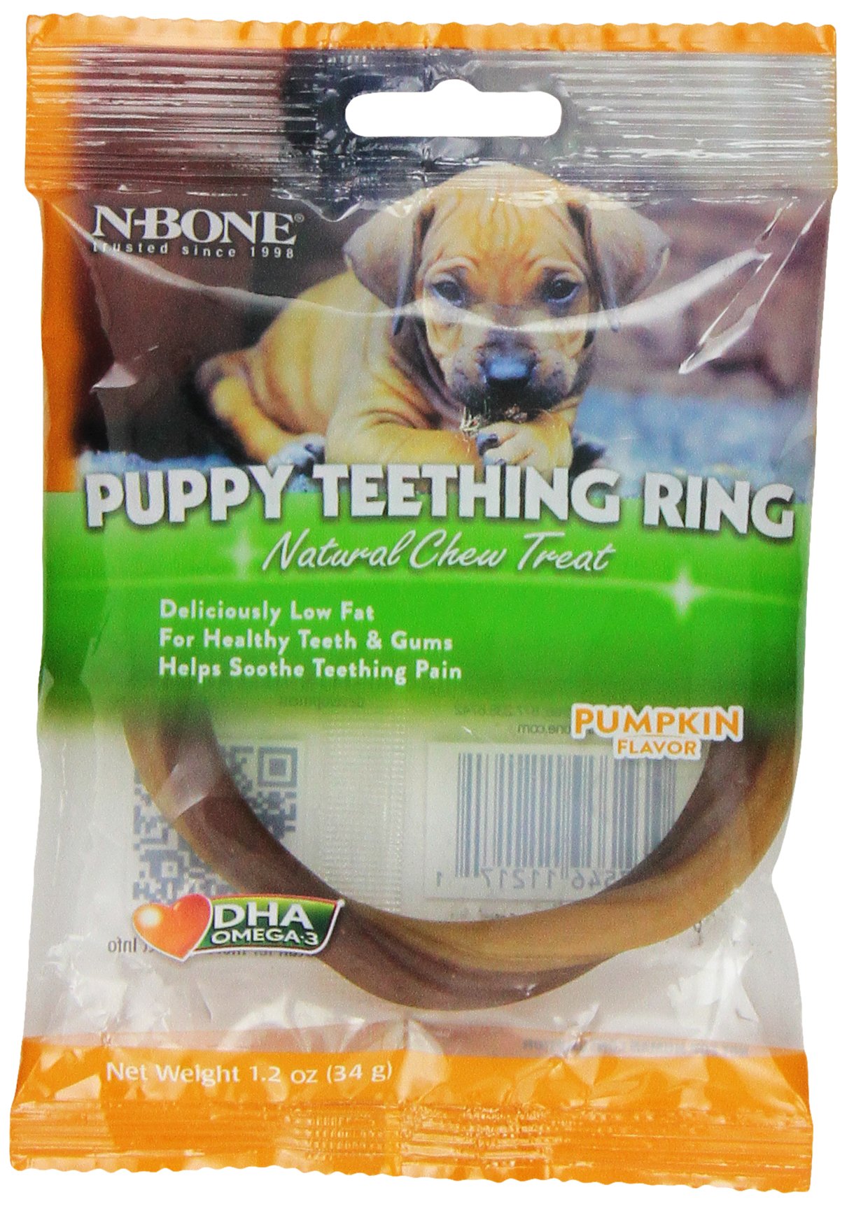 N-Bone Puppy Teething Ring, Pumpkin Flavor, Single, Rings, 1 Count-image-18