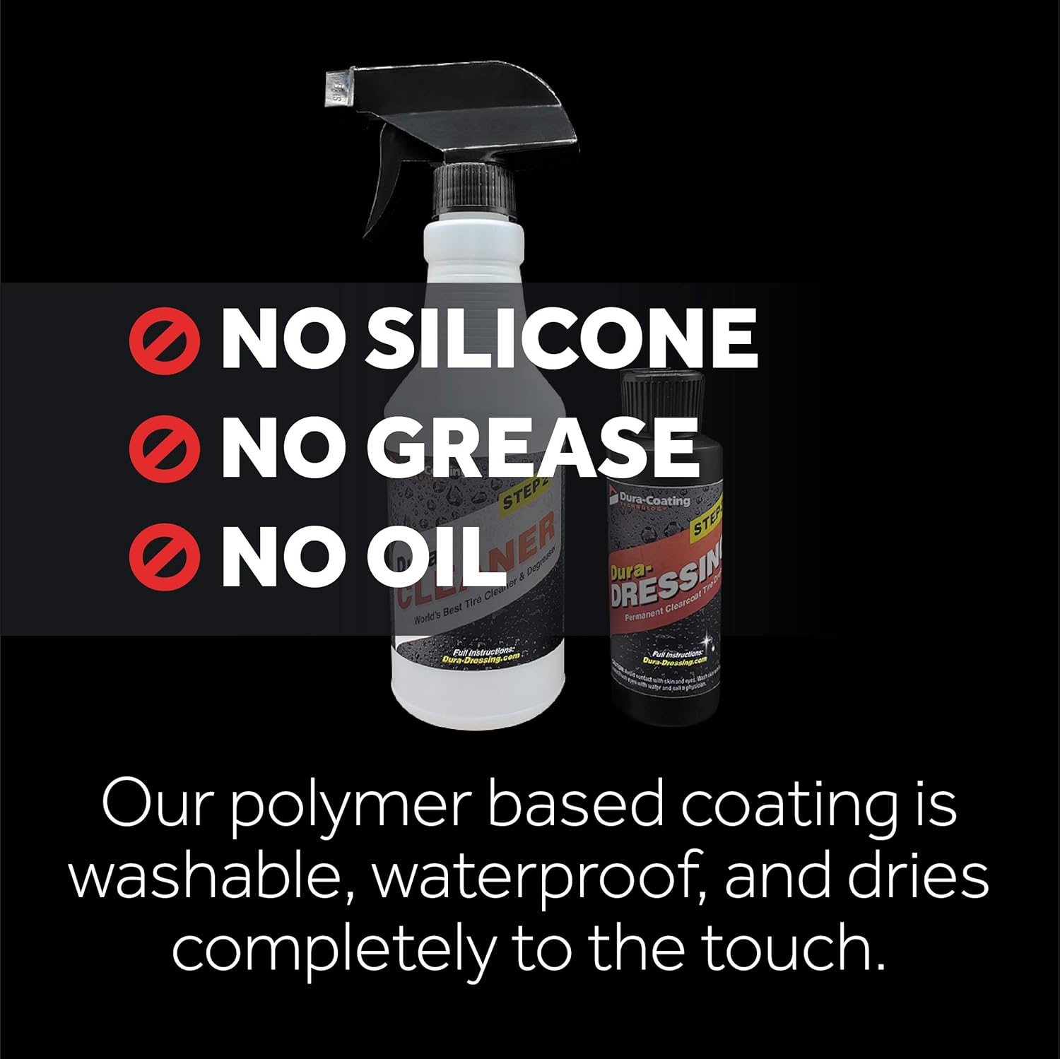 Dura-Dressing Total Tire Kit, Single Car Kit – Tire Dressing and Cleaning Kit – Made in The USA to Ensure Your Tires Shine and Look Great : Automotive