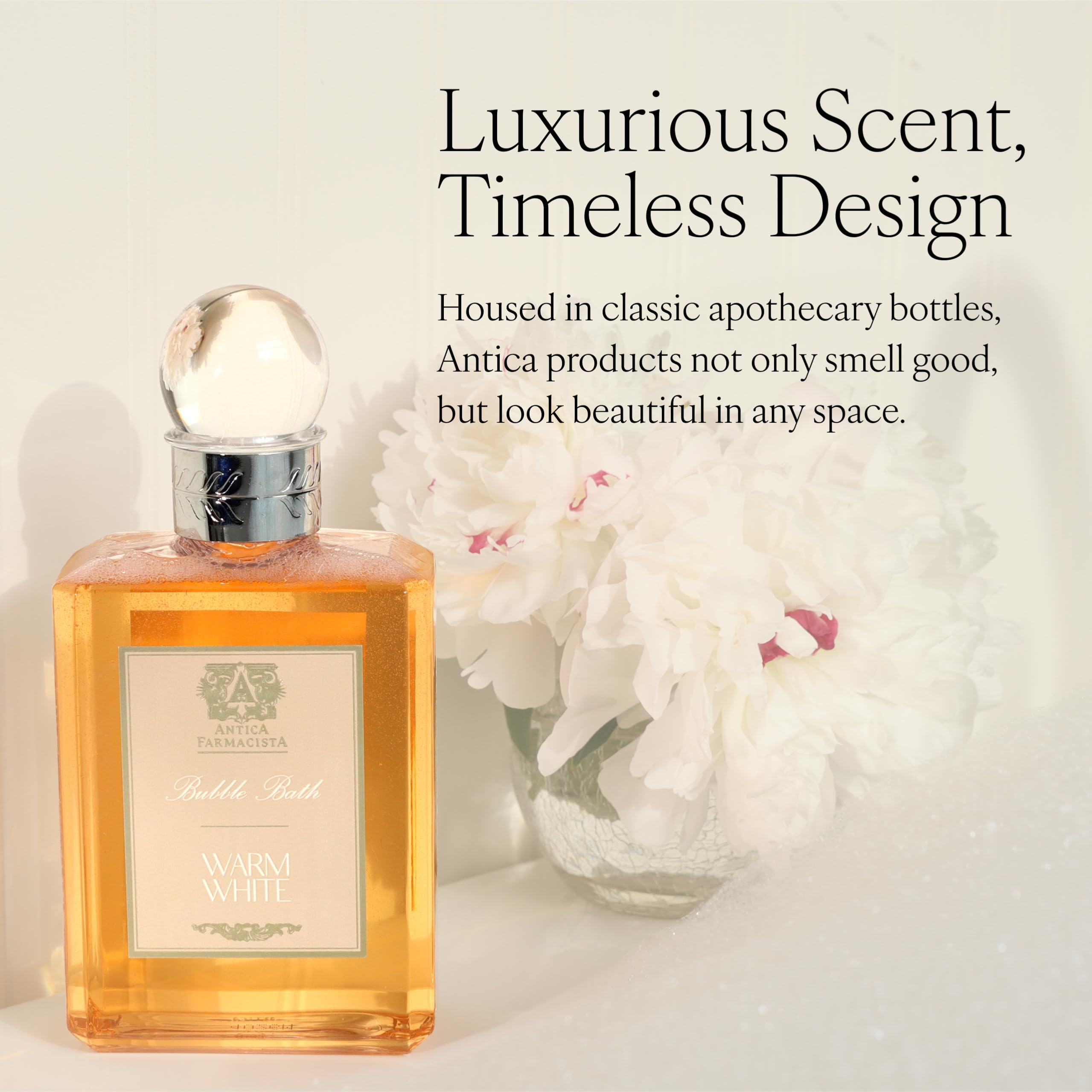 Amazon.com: Antica Farmacista Bubble Bath - Relaxing Foam Bath with Honey,  Jojoba Oil & Aloe Vera - Luxury Gift for Any Occasion - Warm White, 16 fl  oz : Beauty & Personal Care