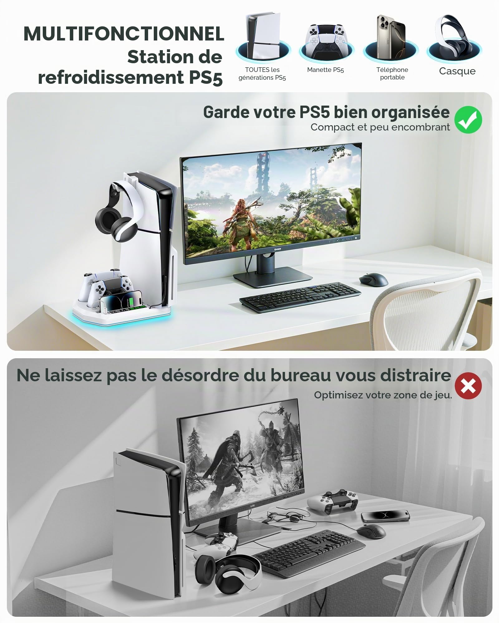 OIVO Support PS5/ Slim/Pro