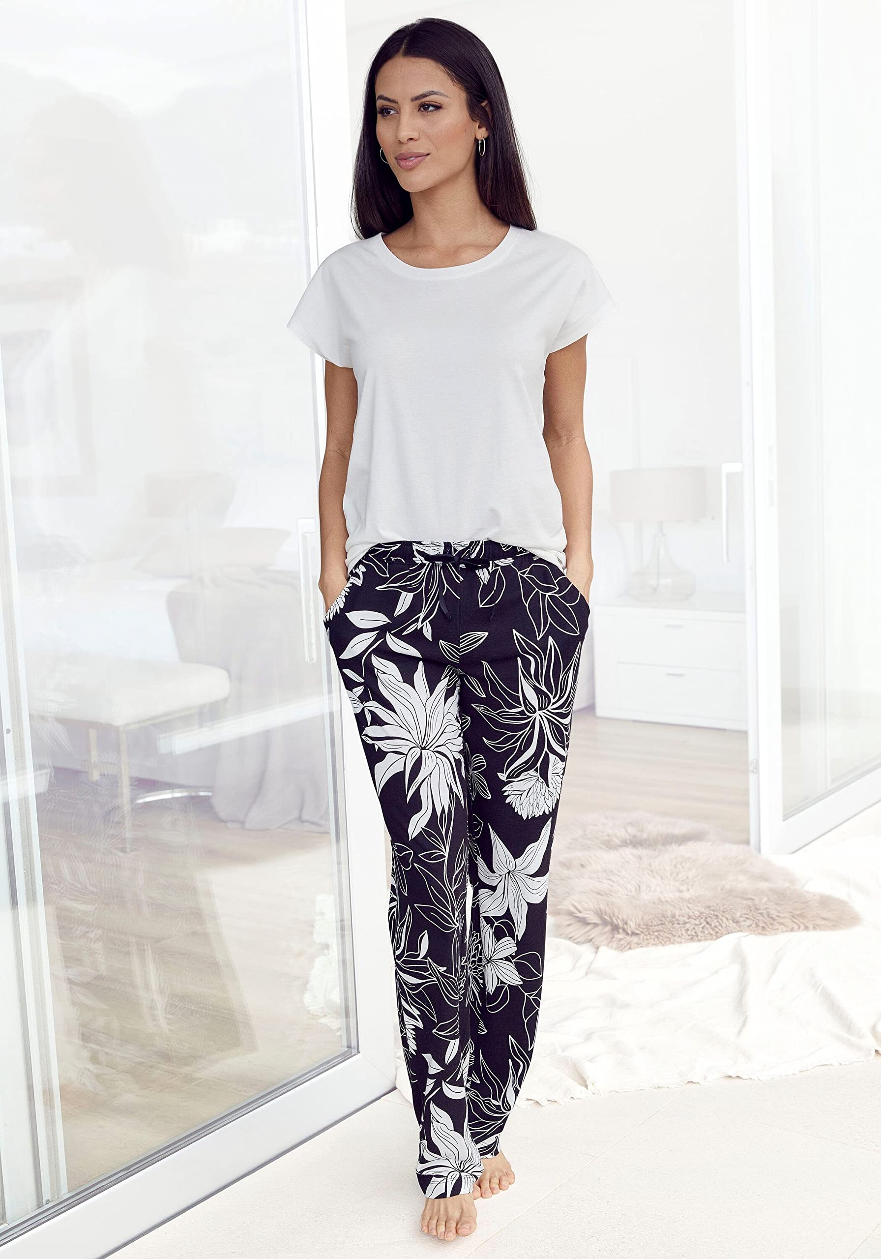 Lascana Damen Pyjamaoberteil