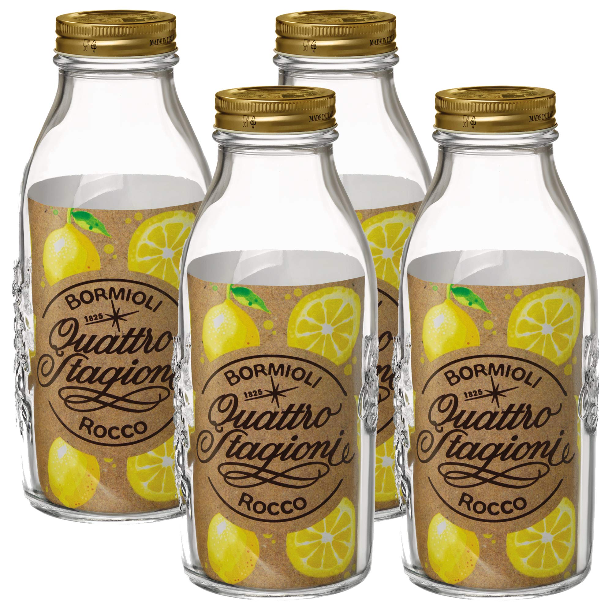 URBN-CHEF Quattro Stagioni Preserve Jars with Airtight Screw Lid from (4, 1L)