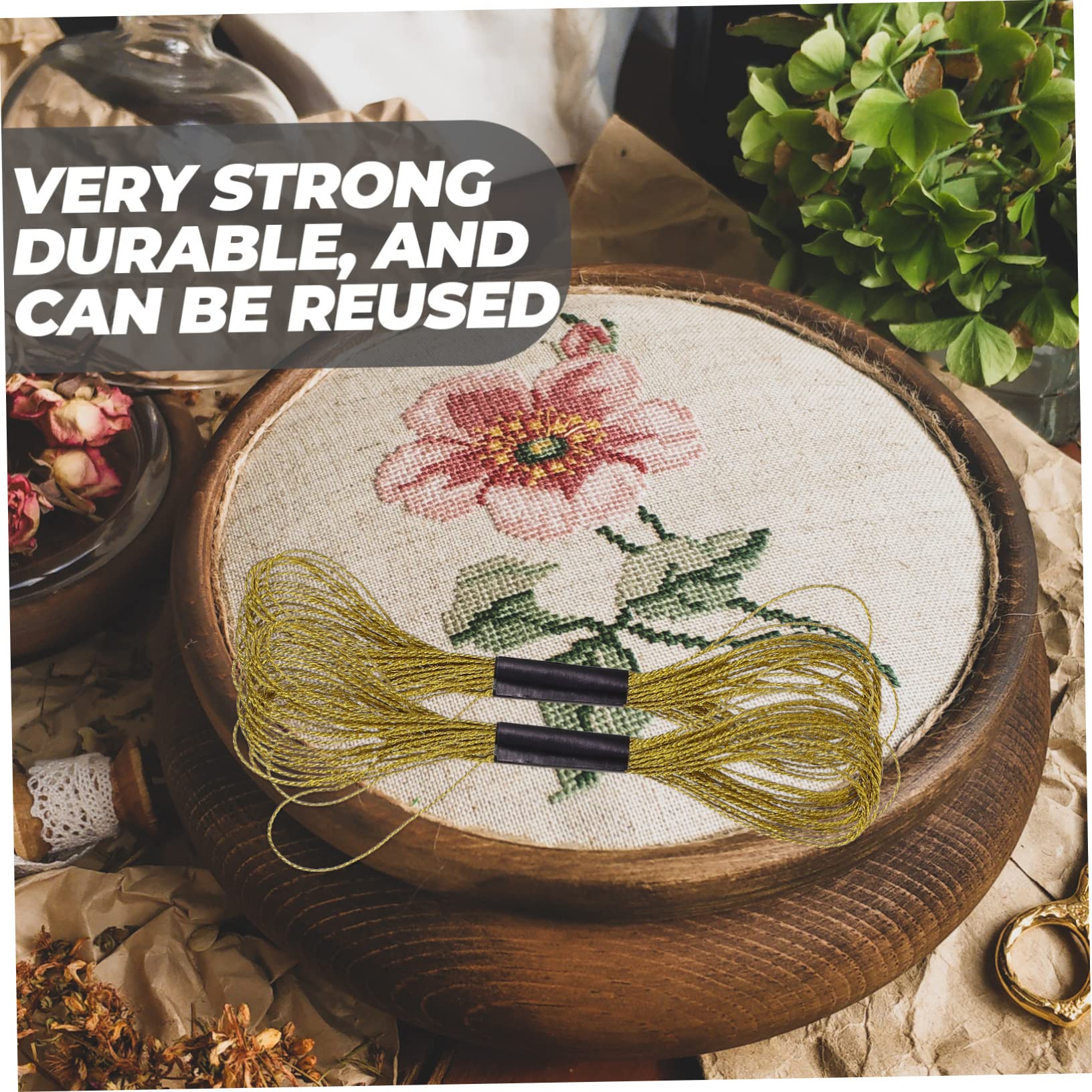 DOITOOL Hilo De Bordar Metálico De Hilo Para Máquina De Coser Kit Práctico De Costura Diy Para Y Manualidades Color Aleatorio 36 * 5