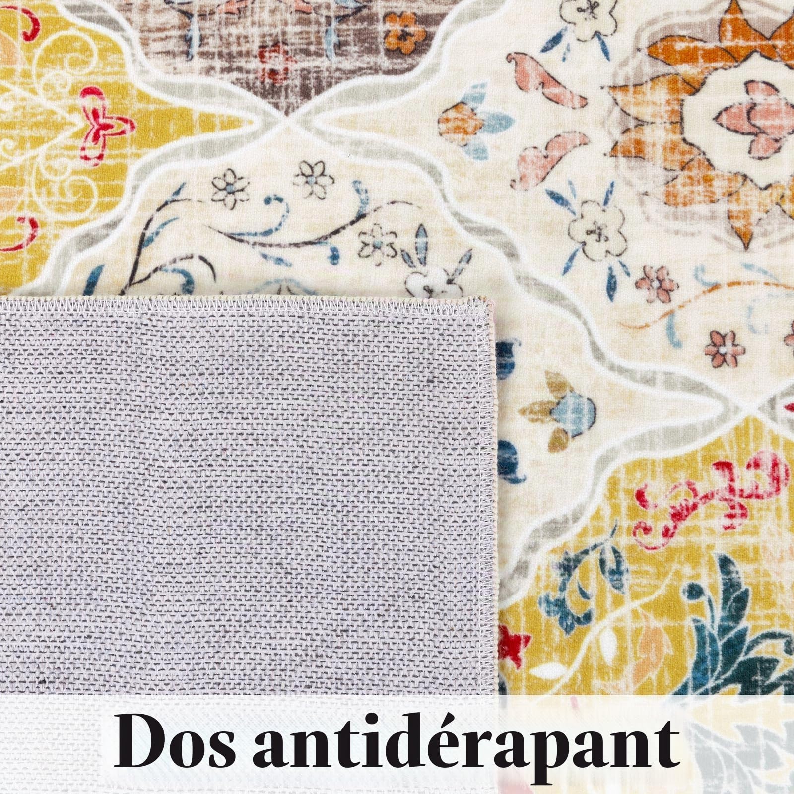 SHACOS Tapis Salon Poil Ras 160x230cm Tapis Descente de lit Chambre Doux Antidérapant Lavable Carpette Salon Moderne Tapis Décoratif Sol Intérieur pour Salon Chambre