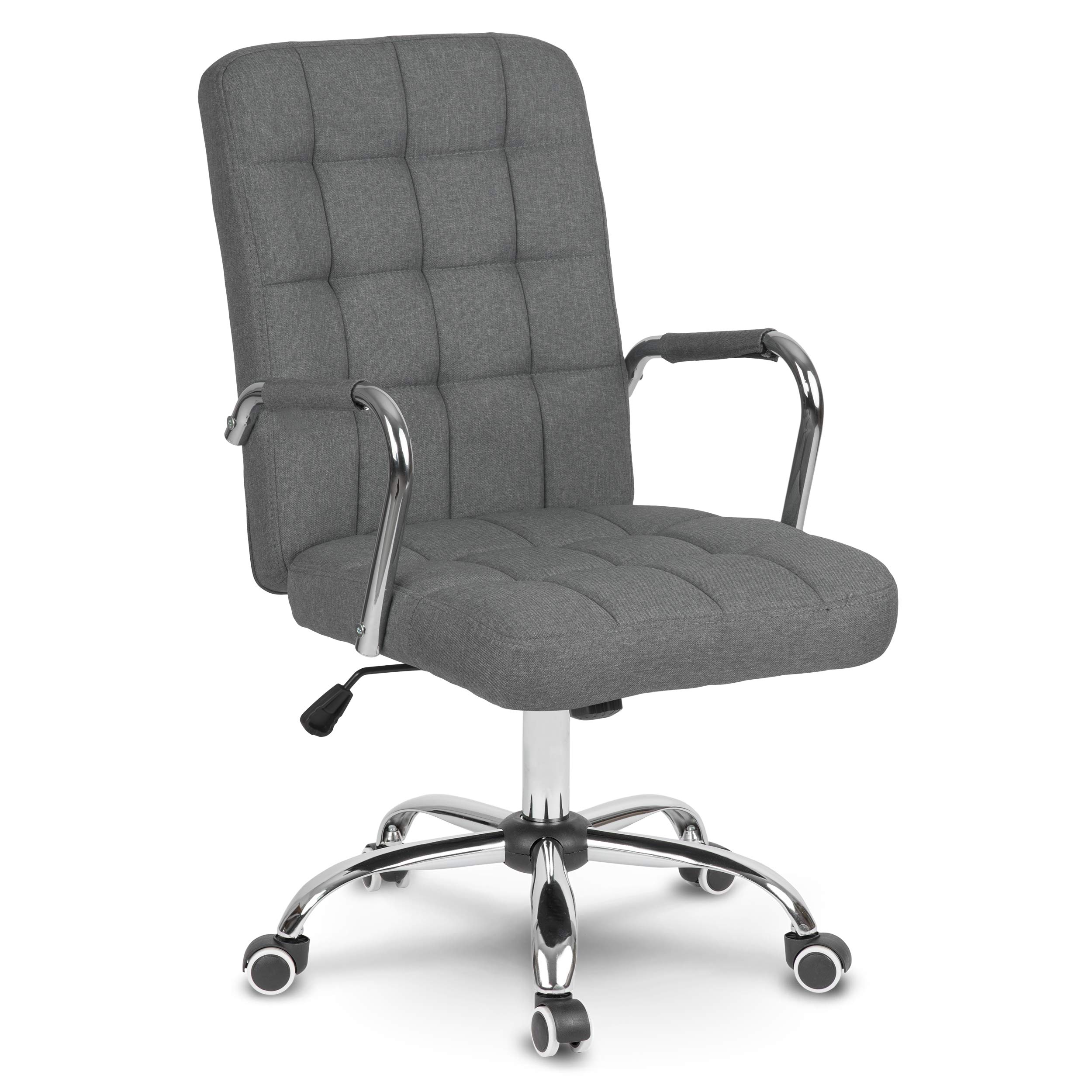 Chaise grise standard pour salle à manger et bureau au design intemporel
