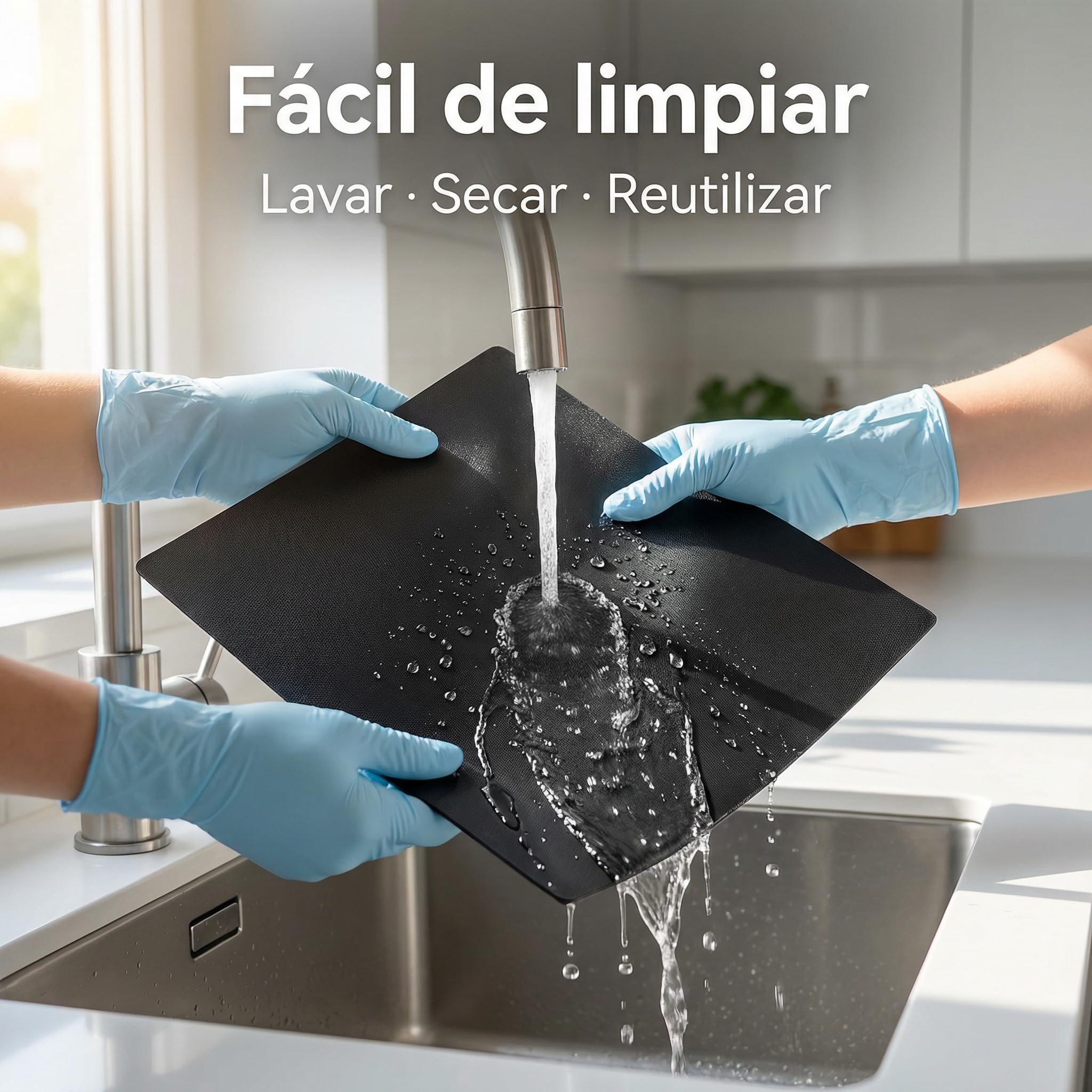 BAYON Protector Placa de Inducción Pack 2 – Alfombrilla Protectora para Inducción 61x53 cm, Recortable y Reutilizable, Protege la Encimera al Cocinar – Cubre Vitrocerámica — view 5