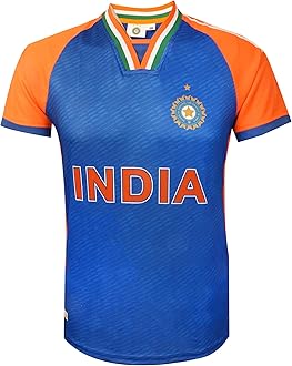 KNKCricket India Jersey T20 WC 2024 Fan Supporter T-Shirt Cricket Team Uniform Kids to Adult