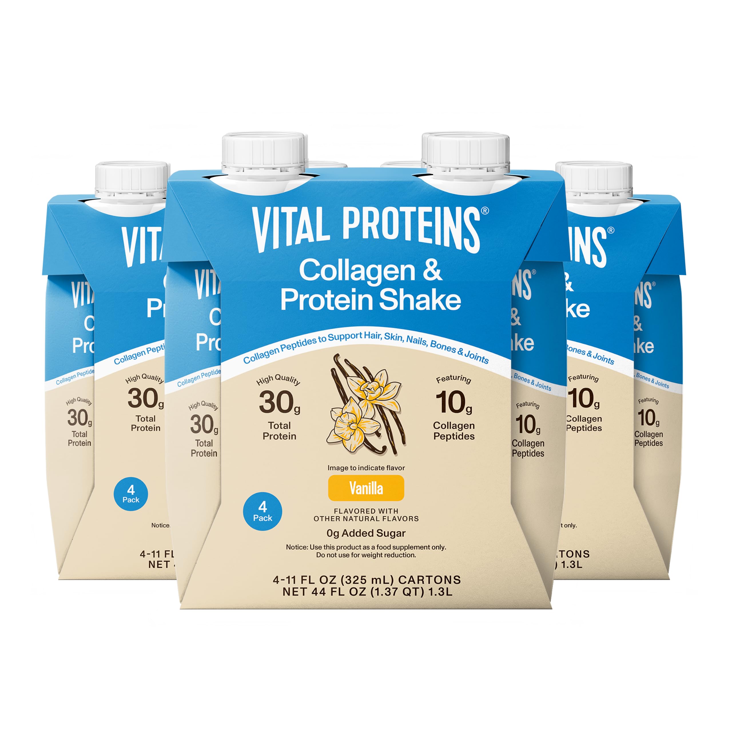 Vital Proteins Vanilla Collagen & Protein Shake, 12 Count