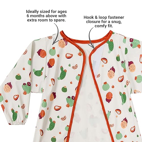 Miniatura 10 de BabyToLove Smart Smock  Overol impermeable  Mantente limpio, el favorito de mamá  Cobertura para la hora de comer y actividades  Happy Lemon