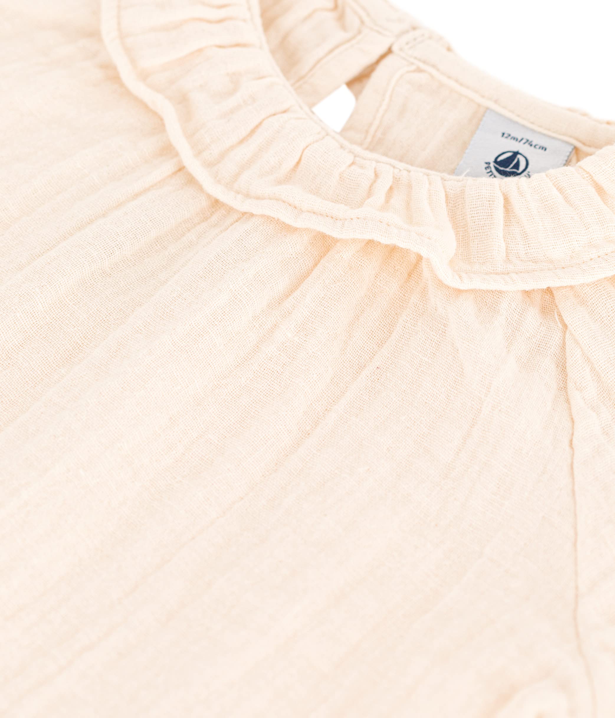 Petit Bateau A078q Blouse Manche Courte Bébé Fille (Lot de 1)