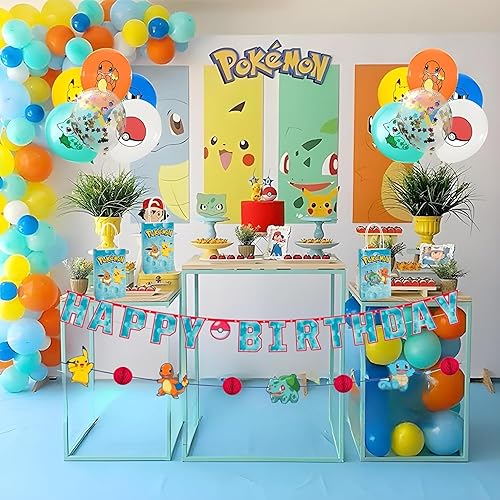 Miniatura 3 de Amscan Bolsas de papel kraft impreso, 8.25 x 5.25 x 3 pulgadas, 8 piezas, perfectas para fiestas, regalos y golosinas, Pokémon