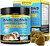 Anal Gland Support for Dogs, 150 PCS Anal Gland Supplement Soft Chews with Pumpkin Puree Fiber, Dog Diarrhea Supports Healthy Analgland & Bowel Function with Digestive Enzymes & Probiotics