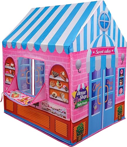 Miniatura 2 de Kiddie Play Tienda de campaña para niños, casa de juegos de caramelos, niños y niñas, juguete para interiores y exteriores