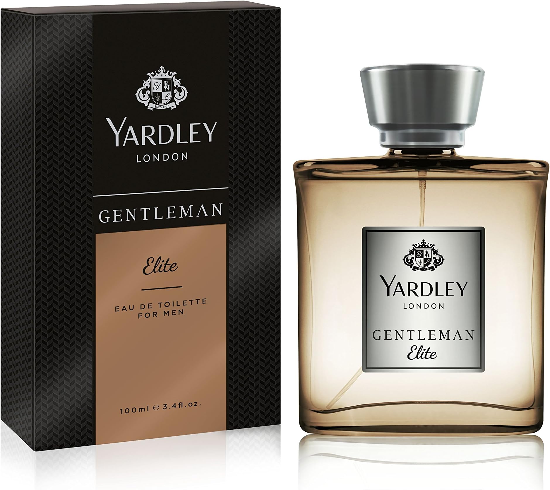 Gentleman Elite Luxury Fragrance Eau De Parfum, Basil, Grapefruit, Sandalwood And Amber, 100 Ml