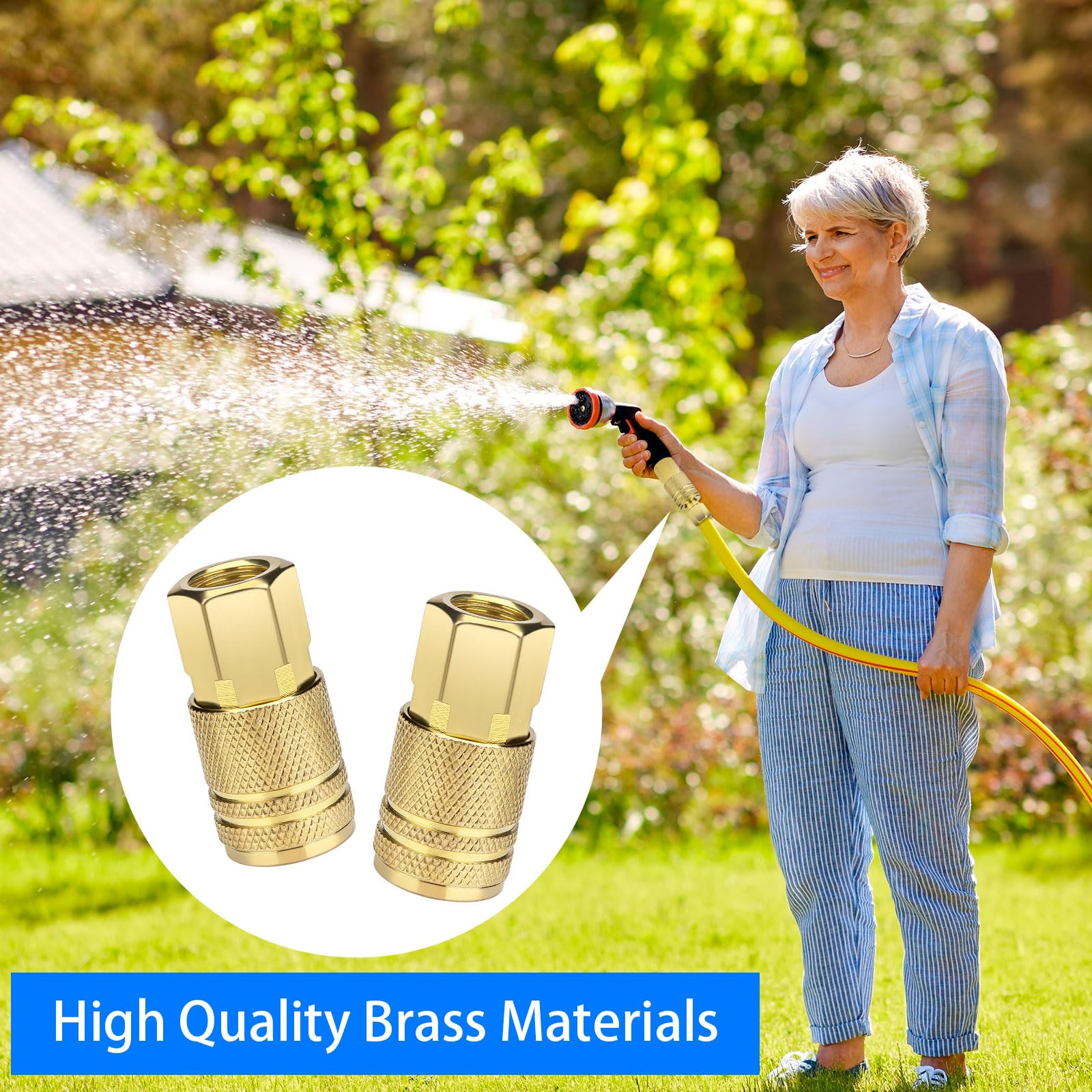 Air Hose Couplers - 2 Pack Quick Connect Fittings -4 Air Hose Couplers - 2 Pack Quick Connect Fittings -4